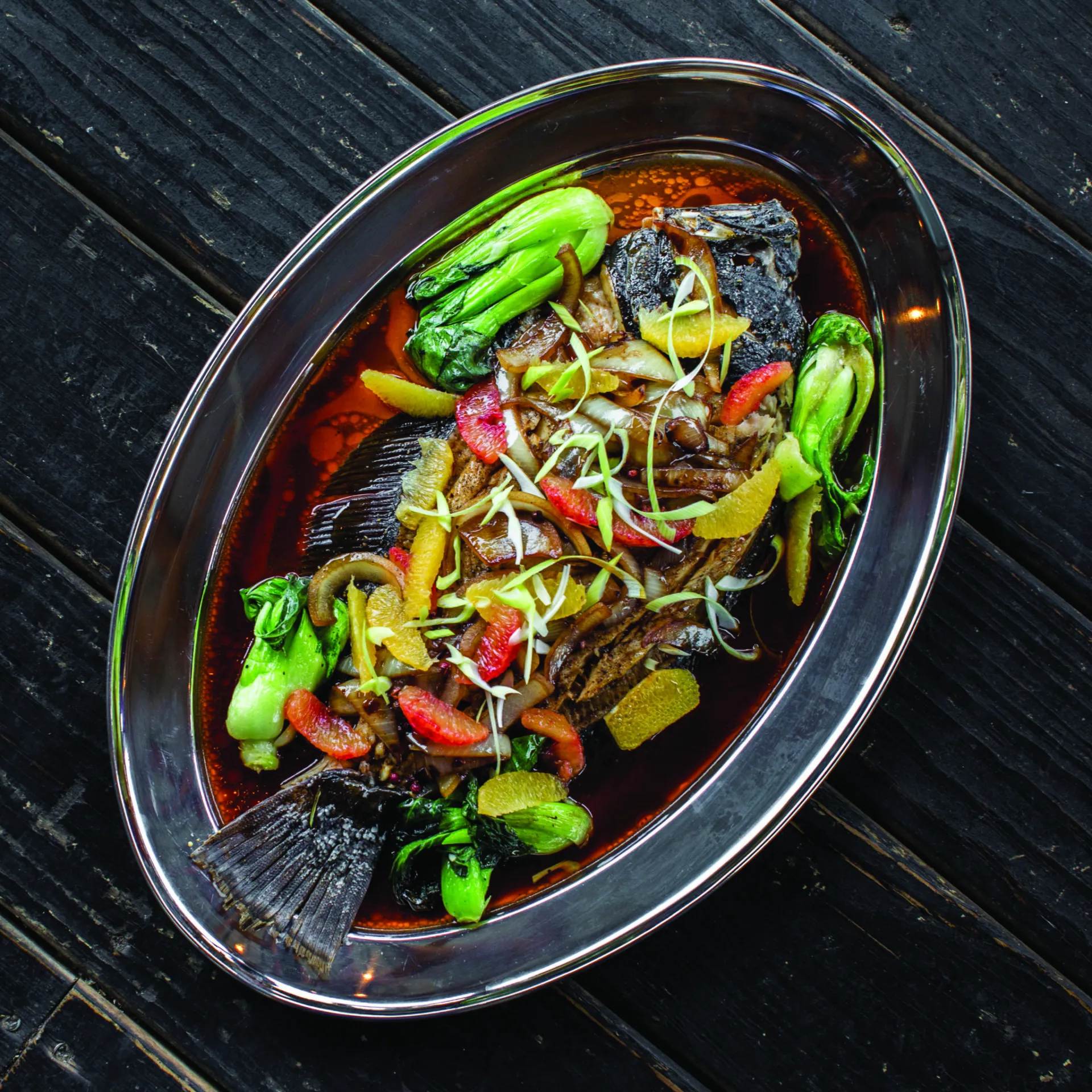 Oven Steamed Flounder Cantonese Style