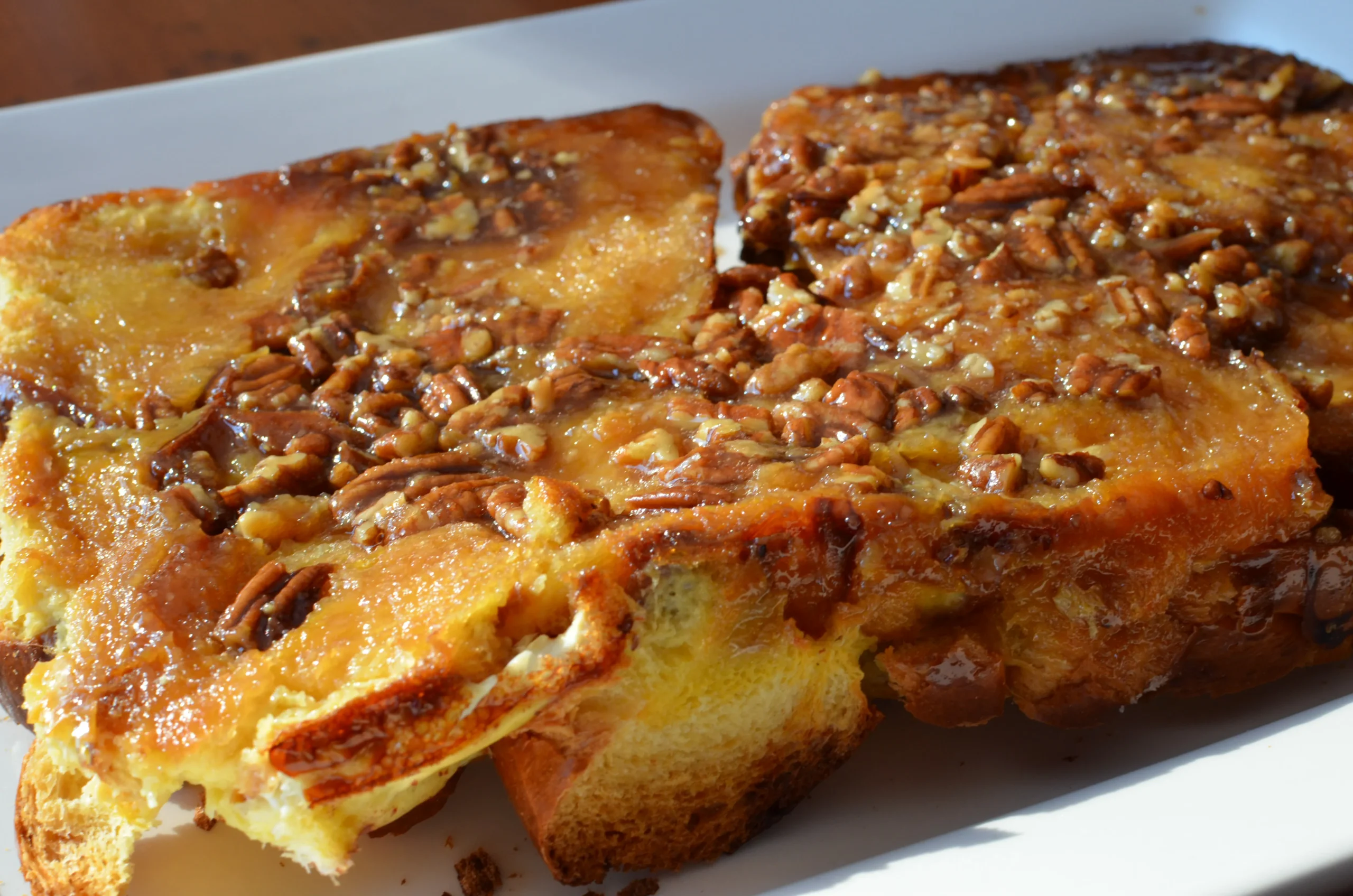 Overnight Caramel Pecan French Toast
