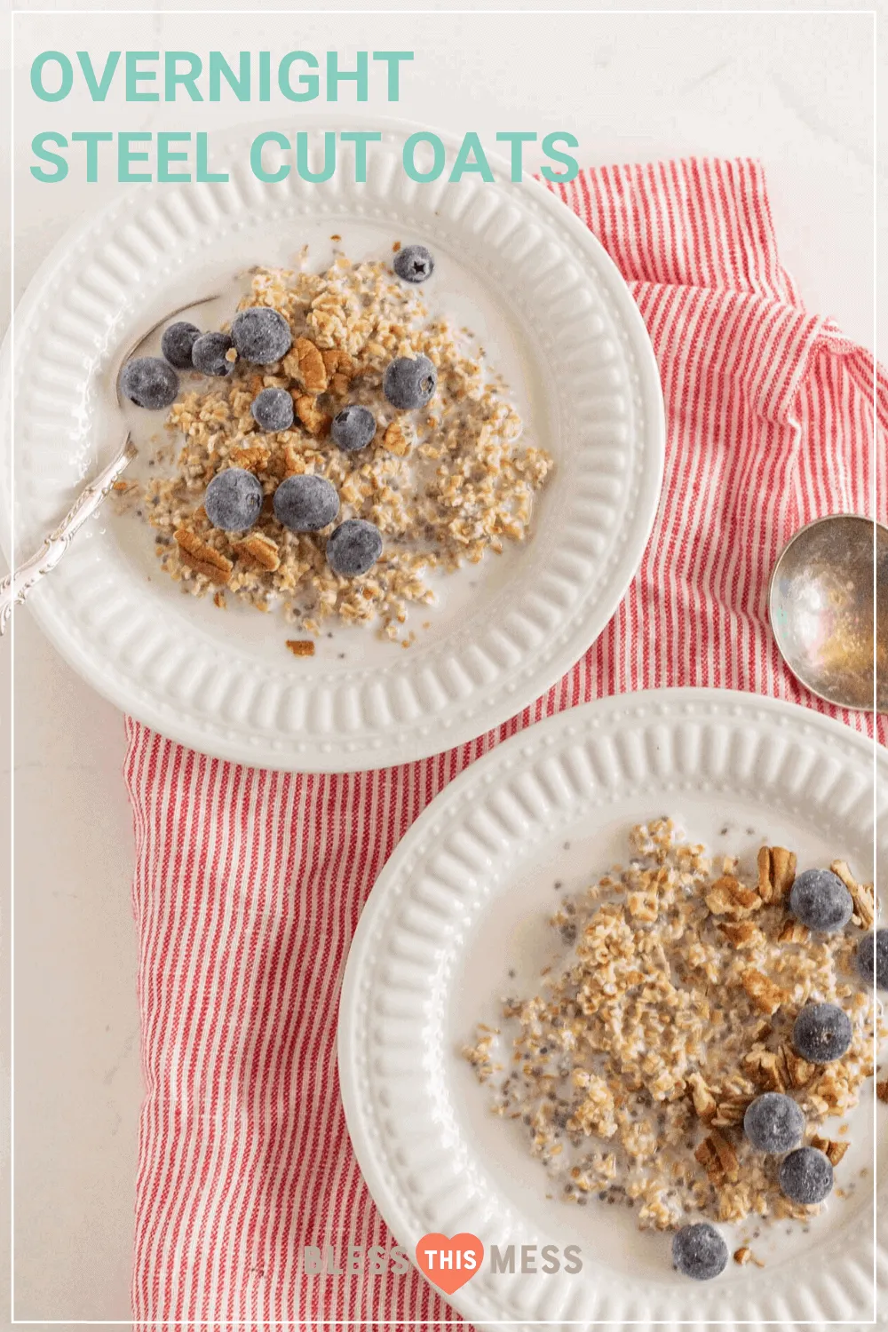Overnight Steel Cut Oats Cold Cereal Method