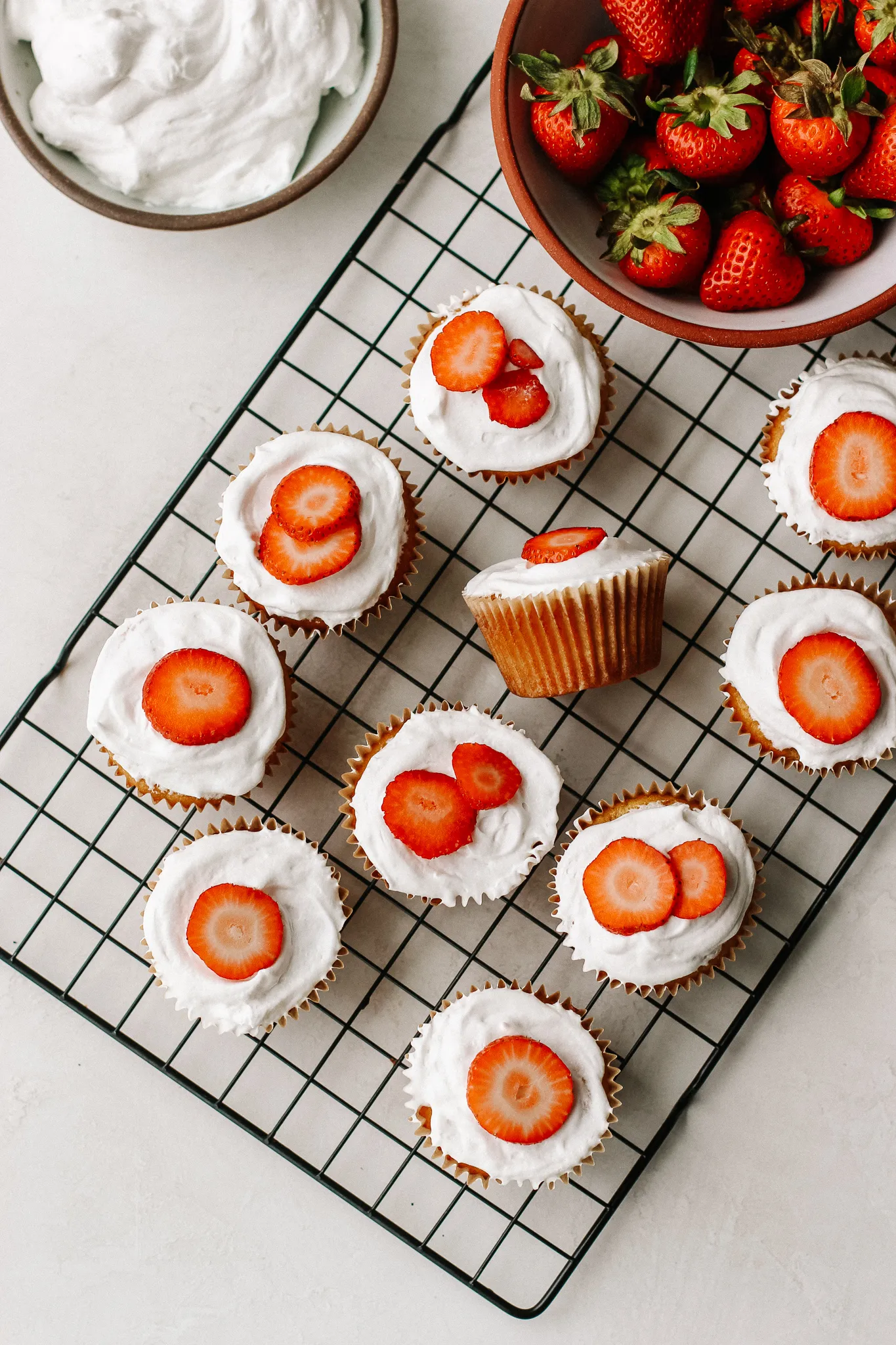 Paleo Strawberry Shortcake Cupcakes