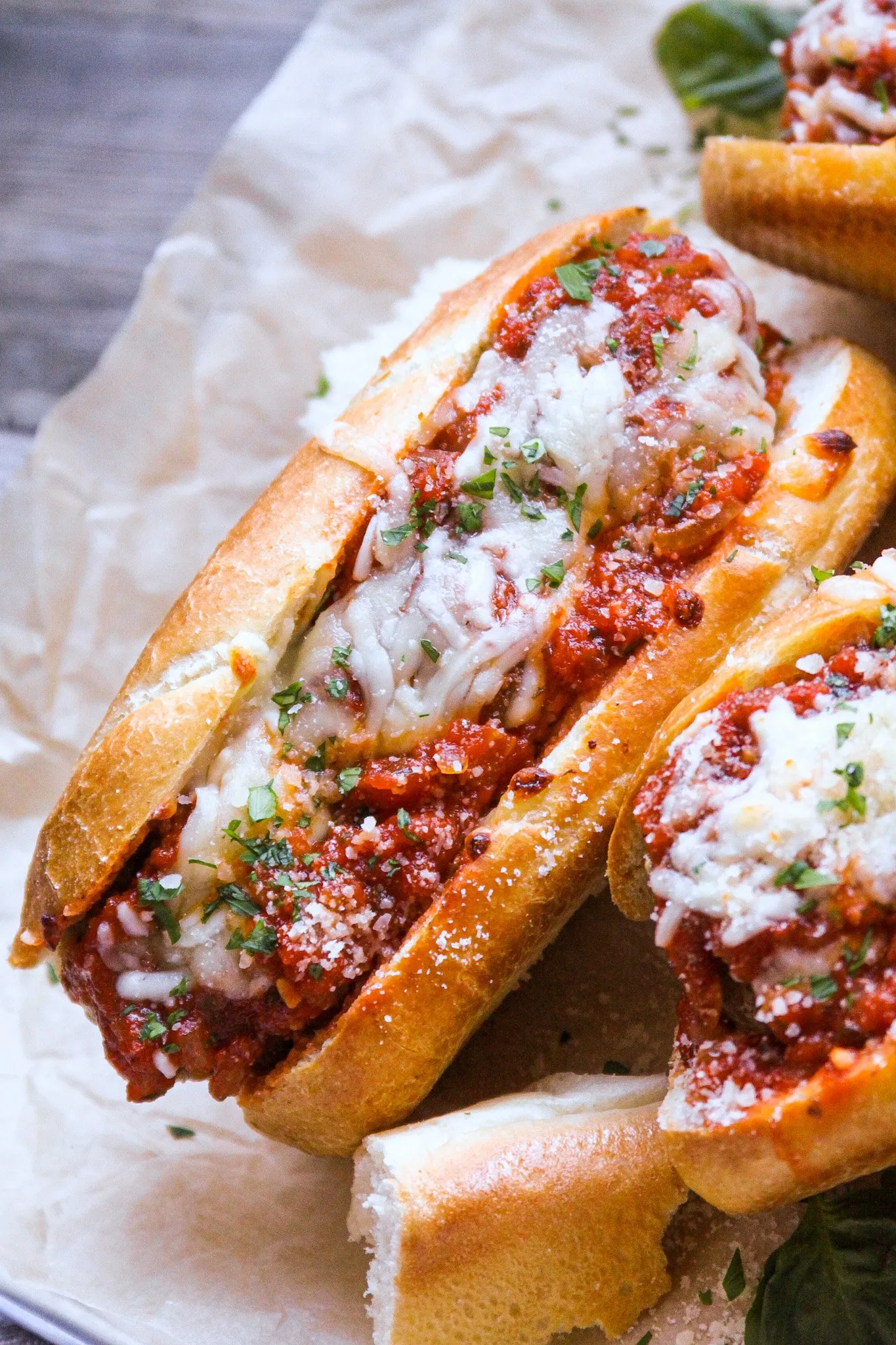 Pan Baked Meatball Sub