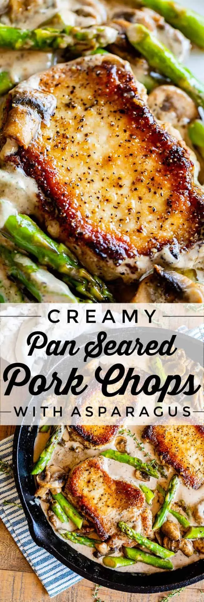 Pan Seared Pork Chops Asparagus