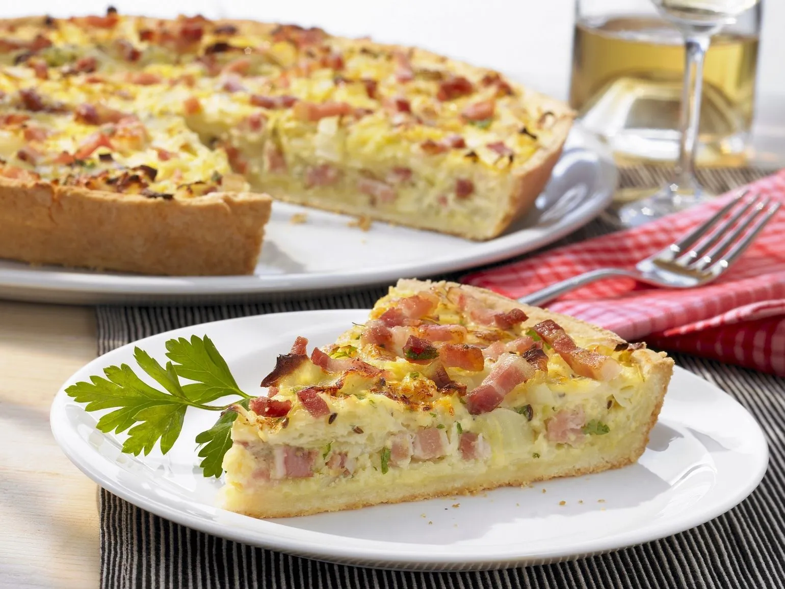 Pancetta and Chive Quiche