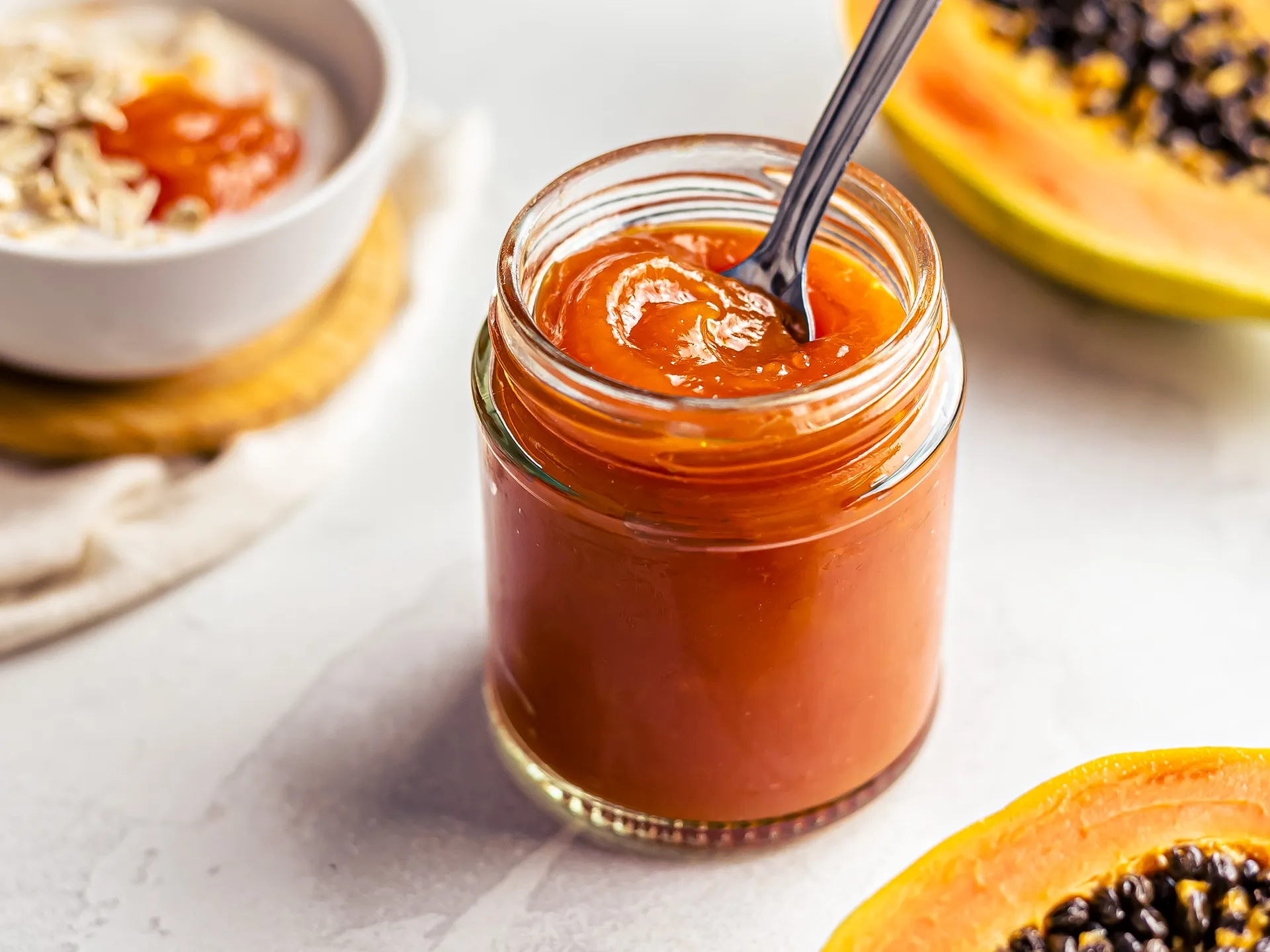 Papaya Jelly Without Commercial Pectin