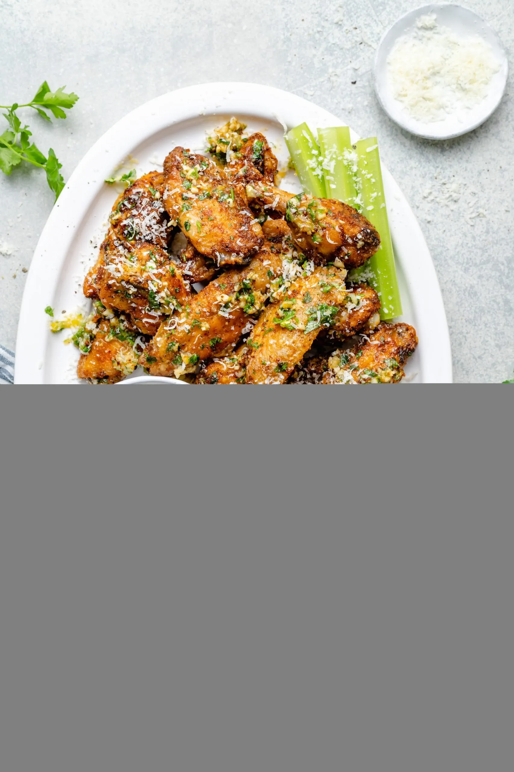 Parmesan Rosemary Chicken Wings