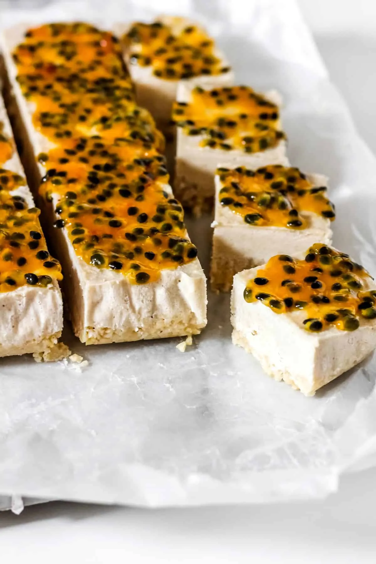 Passionfruit Bars Vegan Gluten Free