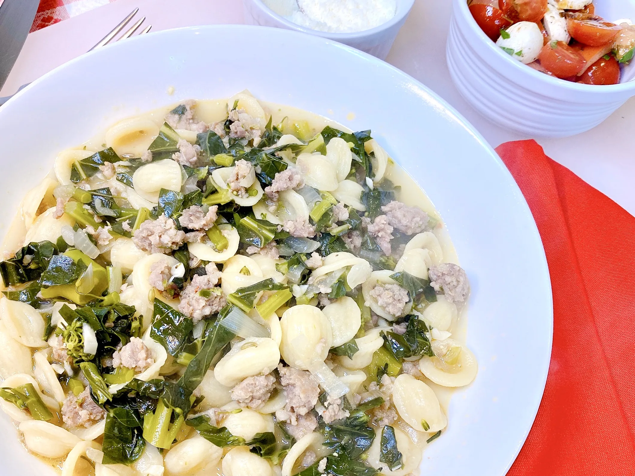 Pasta with Sausage and Broccoli Rabe