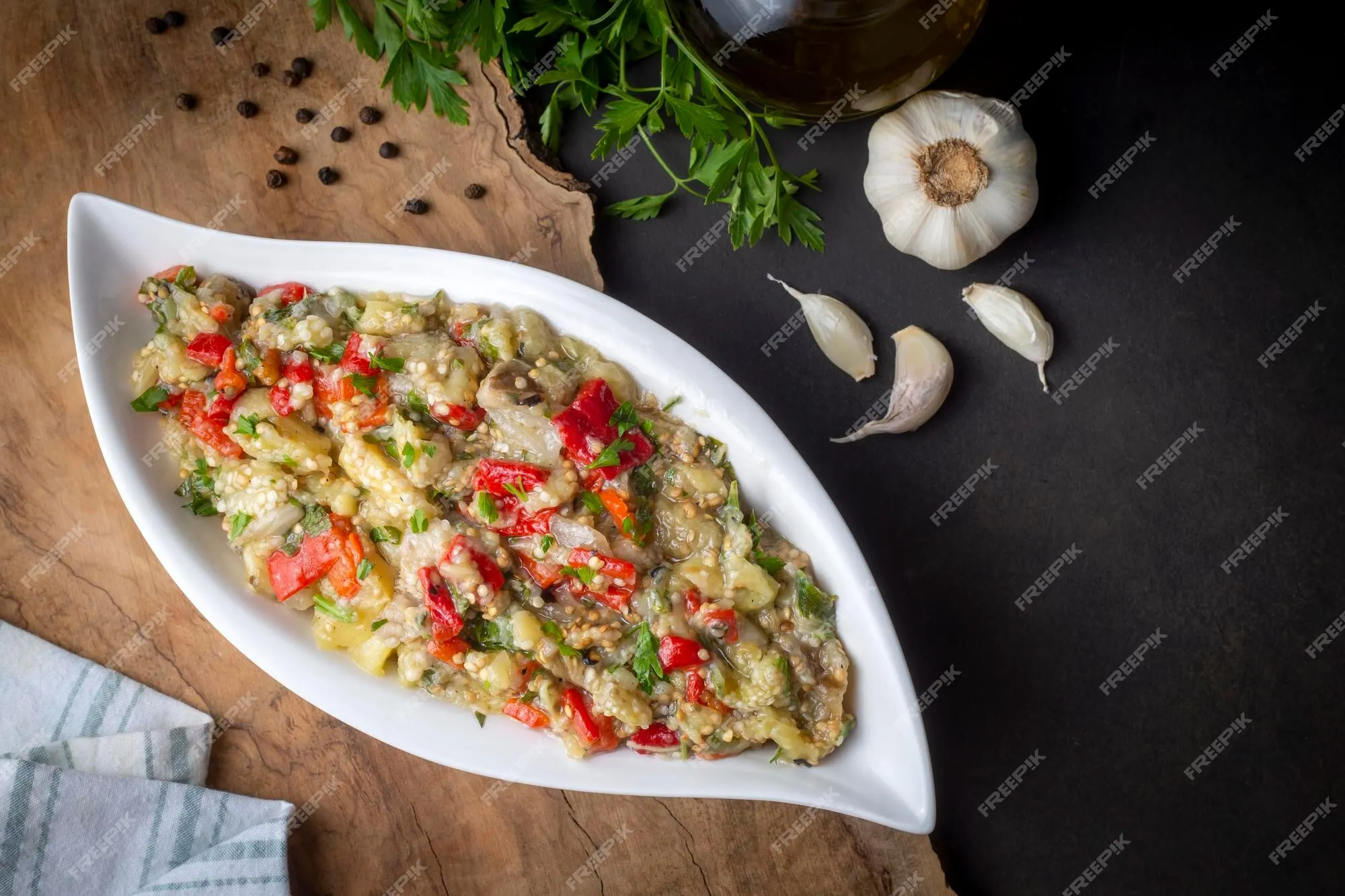 Patlican Salatasi (Turkish Eggplant Salad)