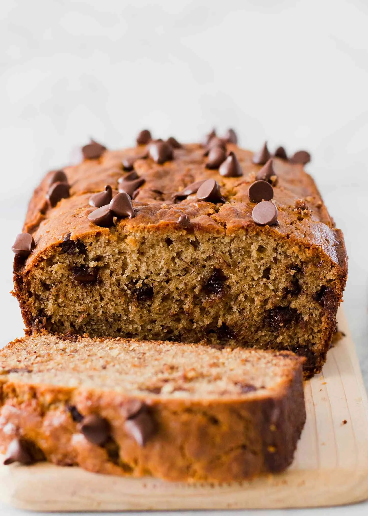 Peanut Butter Banana Chocolate Chip Bread