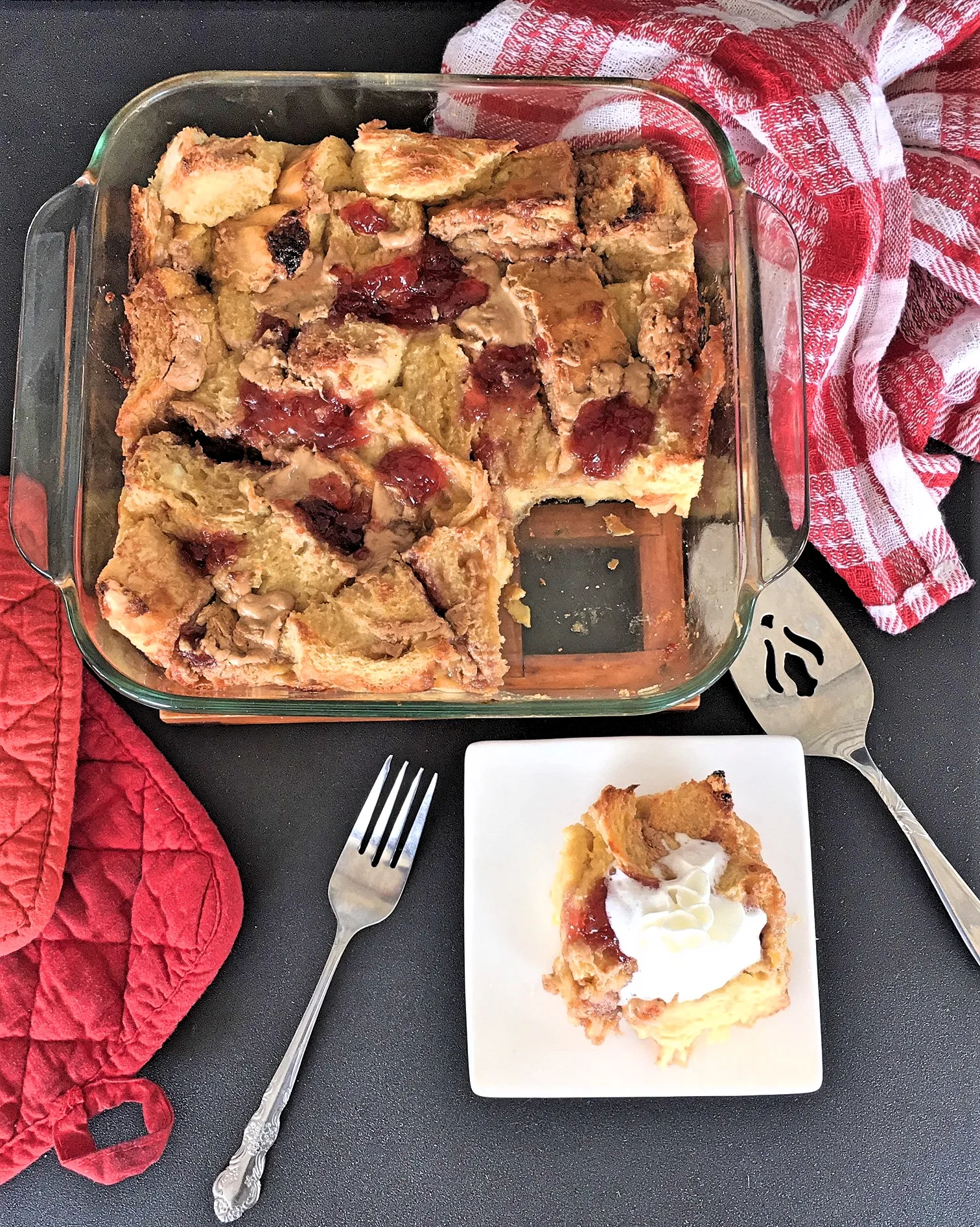 Peanut Butter Bread Pudding