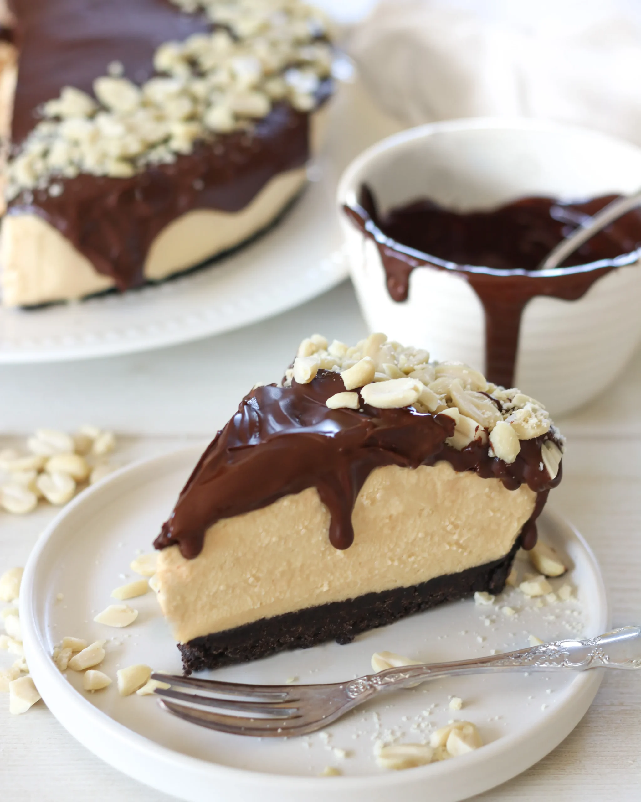 Peanut Butter Cheesecake Extra Creamy Low Carb No Bake