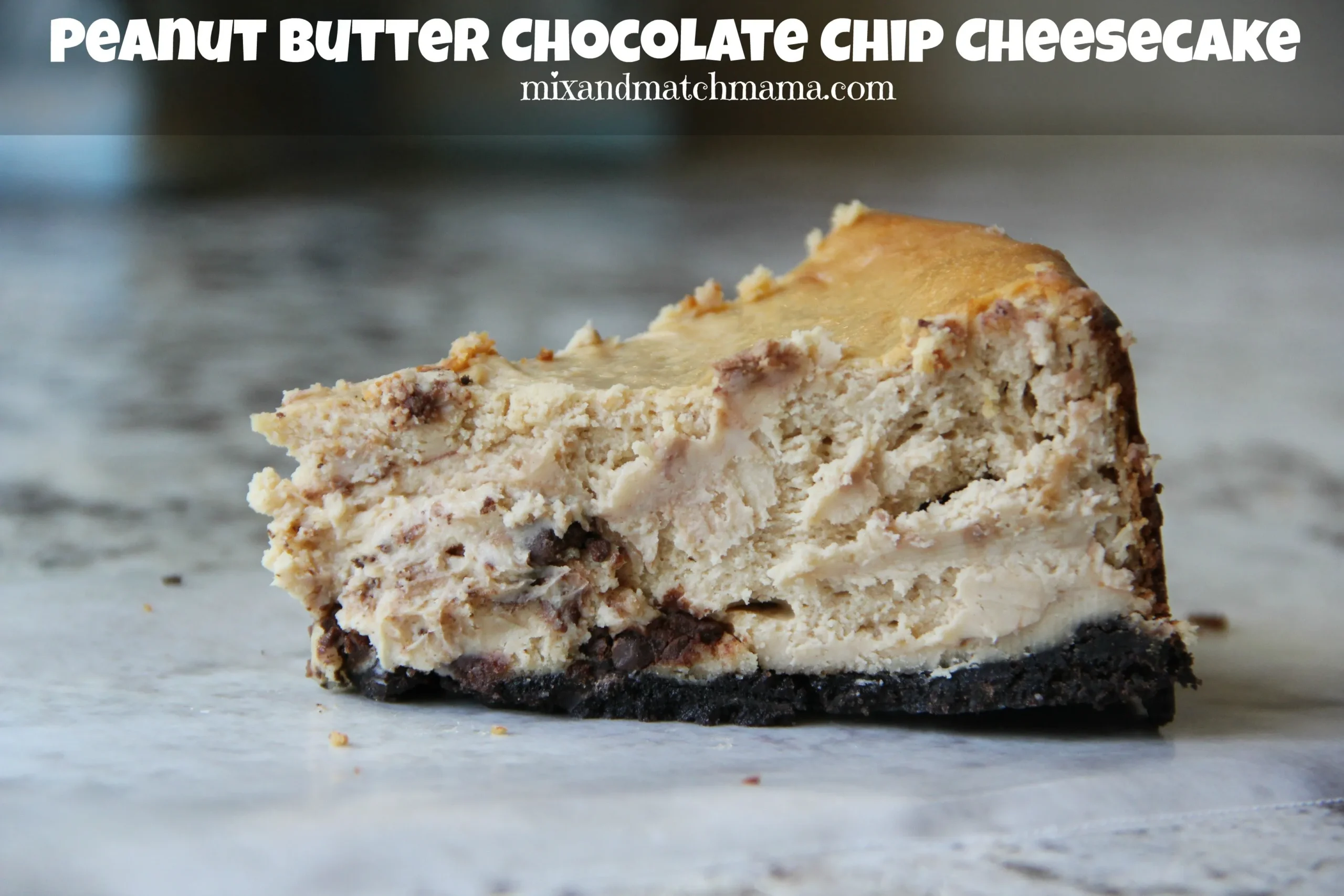 Peanut Butter Chocolate Chip Cheesecake