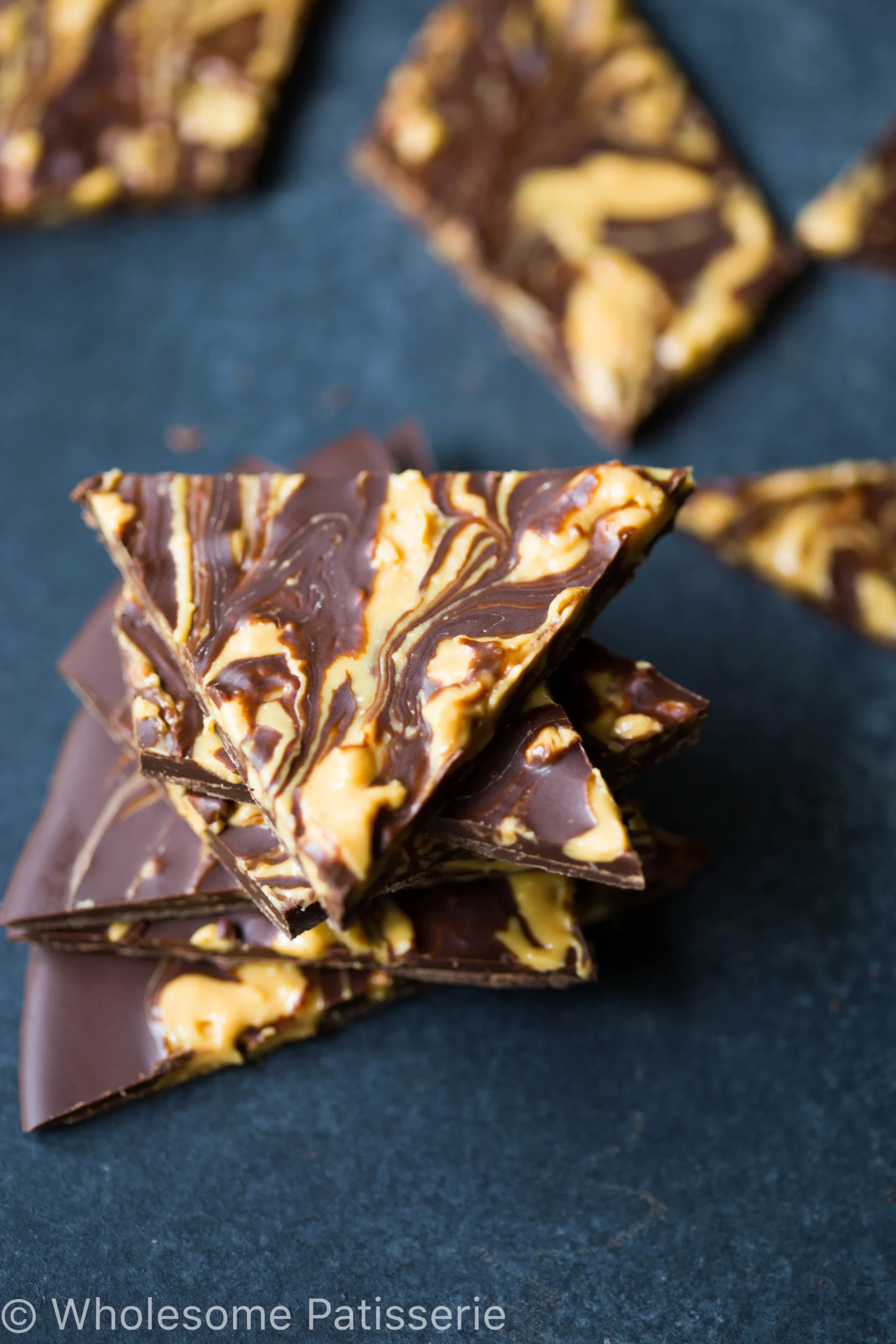 Peanut Butter Chocolate Swirl Bark