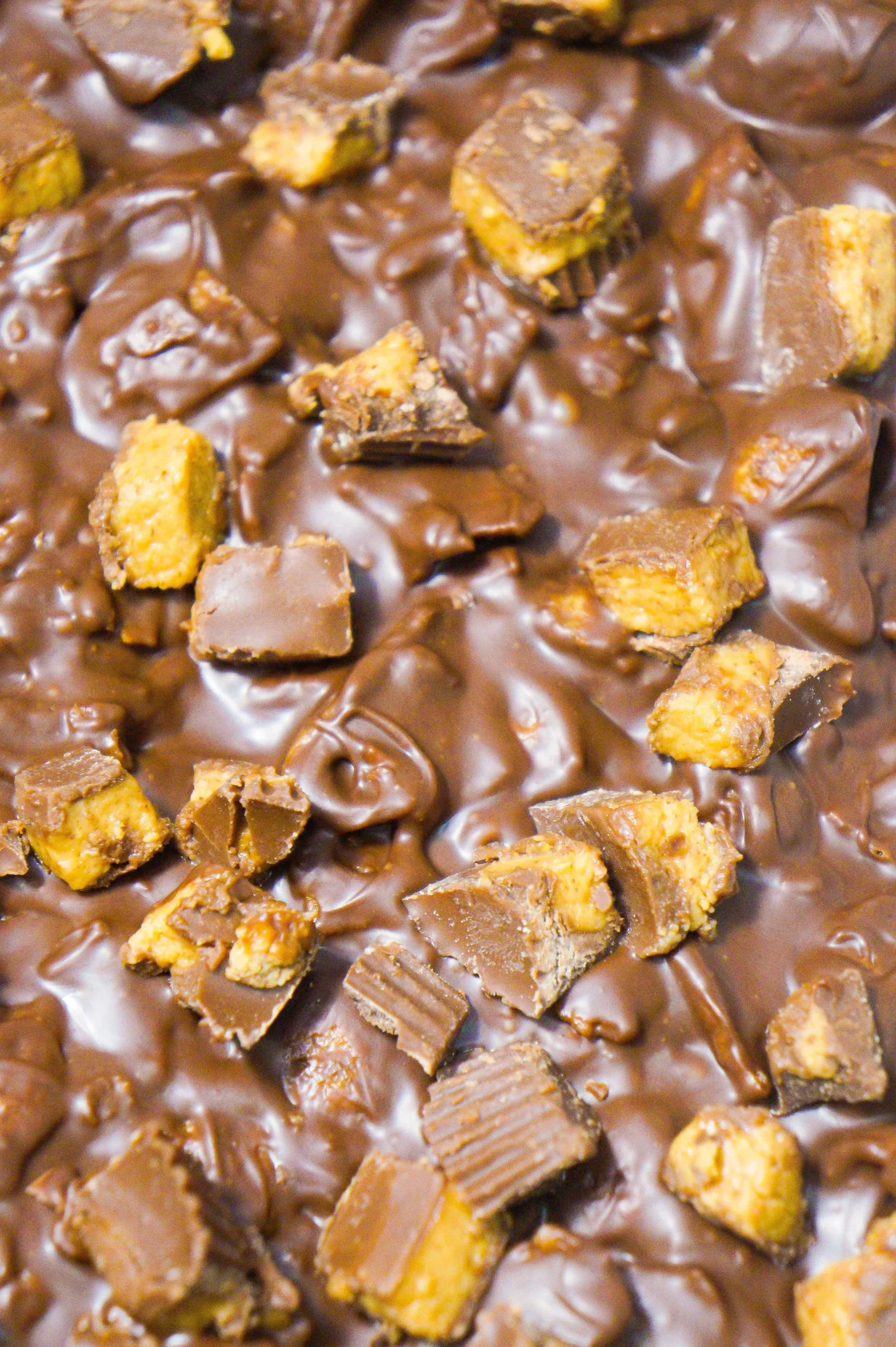 Peanut Butter Cup Granola Bark