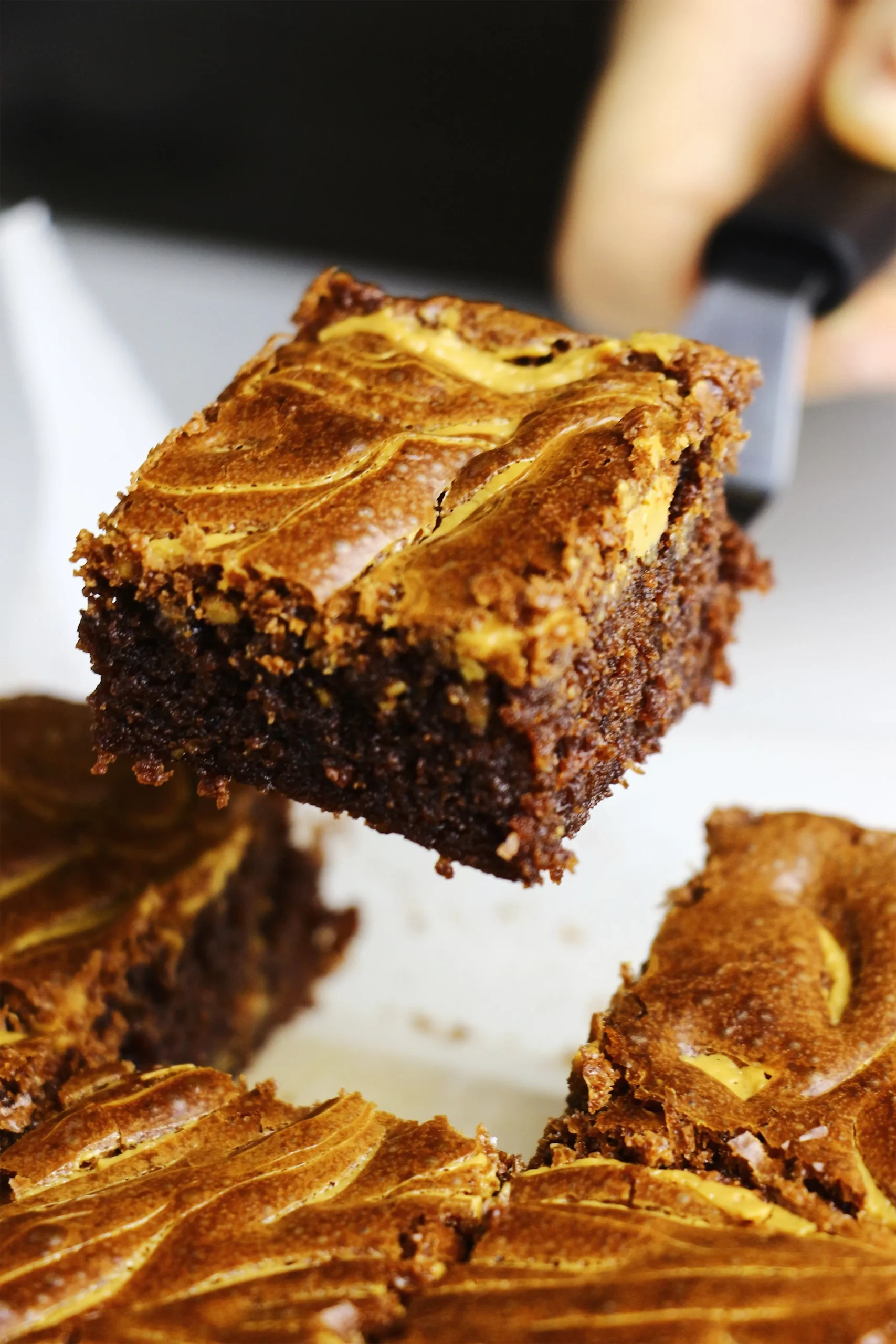 Peanut Butter Swirl Fudge Brownies