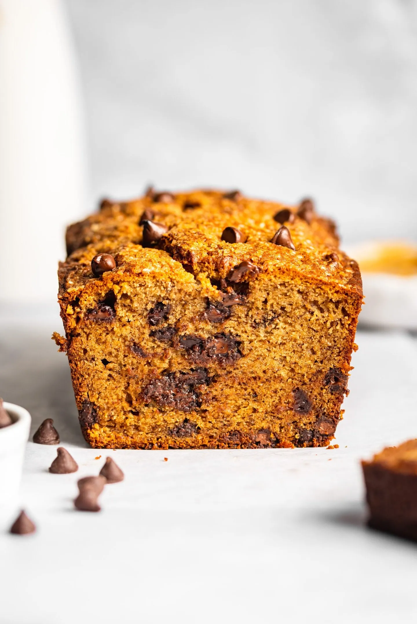 Peanut Butter White Chocolate Chip Banana Bread