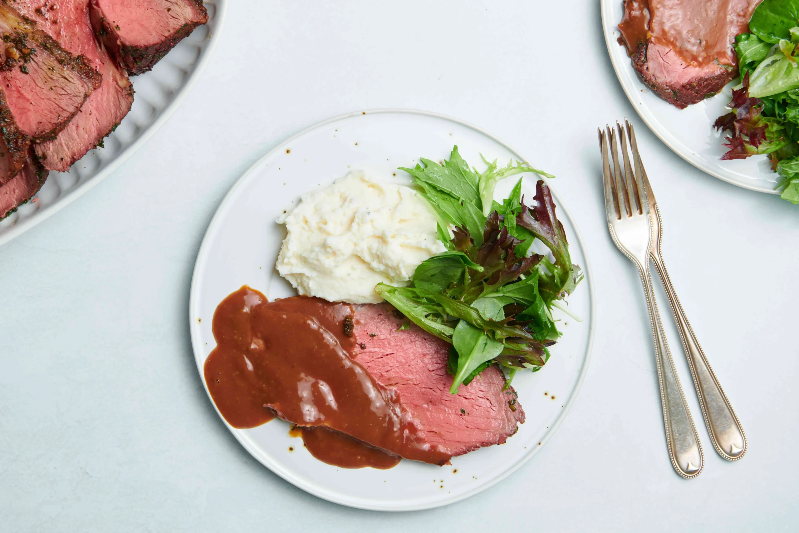 Pepper and Herb Crusted Sirloin Strip Roast