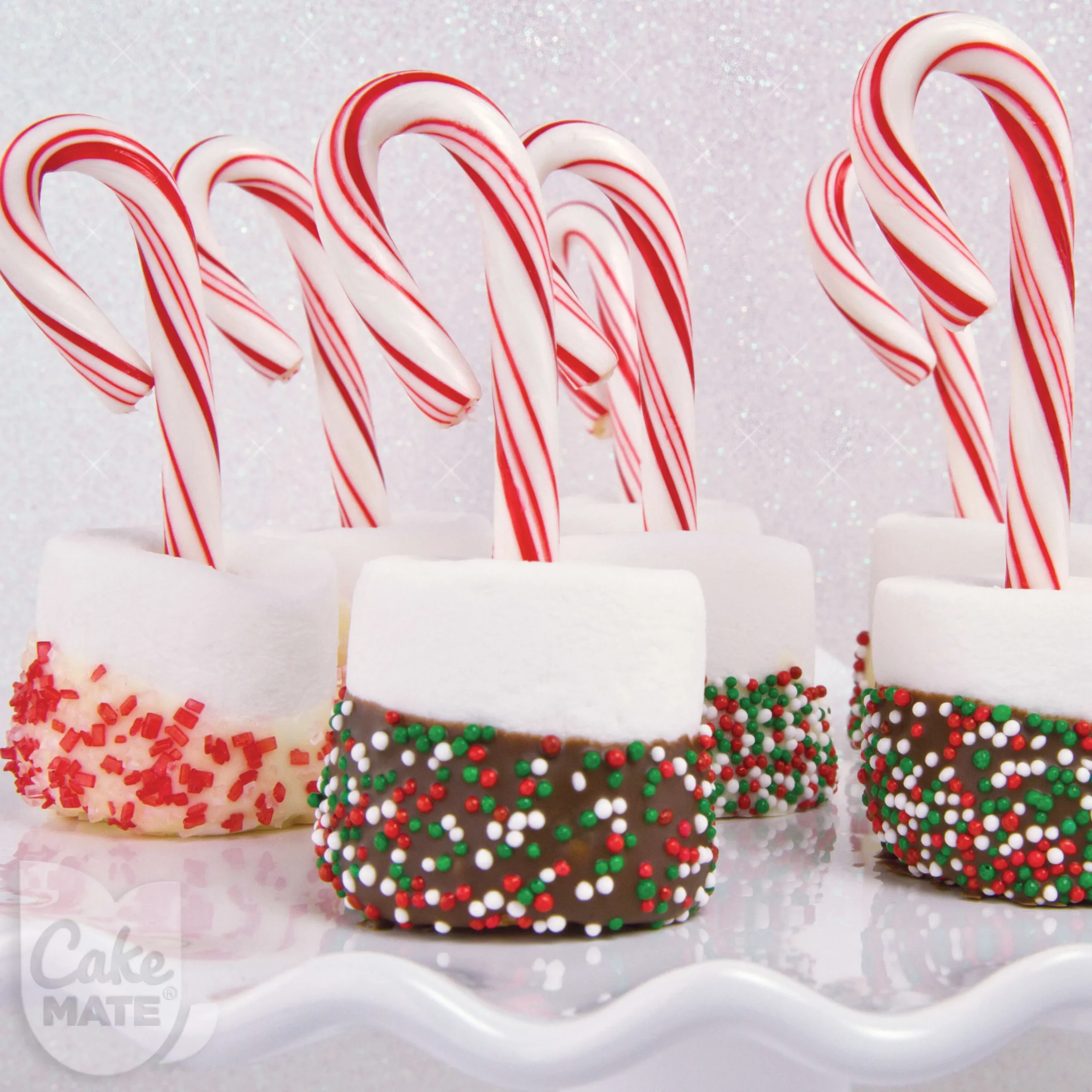 Peppermint Mocha Hot Chocolate Stirrers