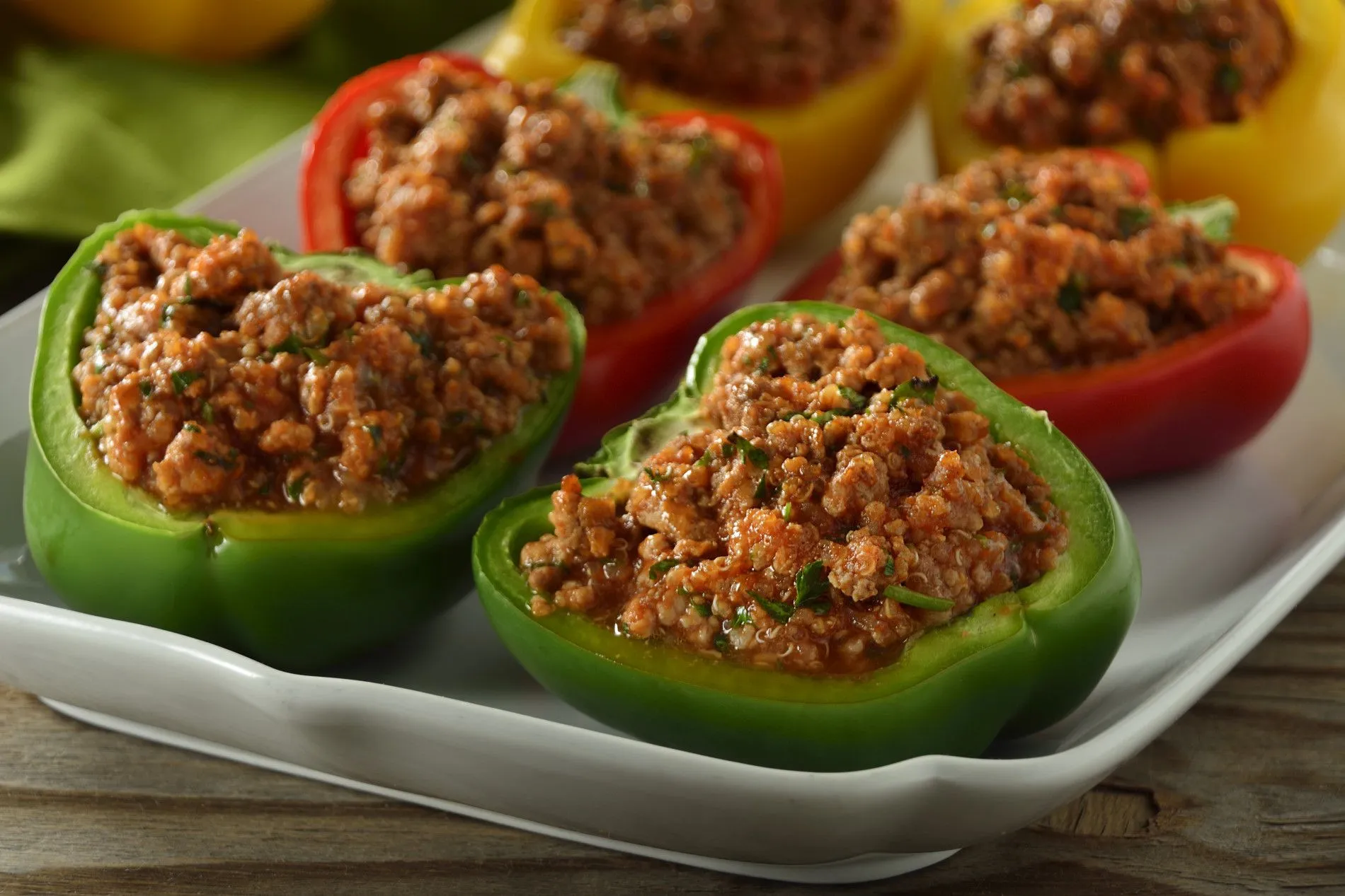 Pimientos Rellenos de Carne Molida