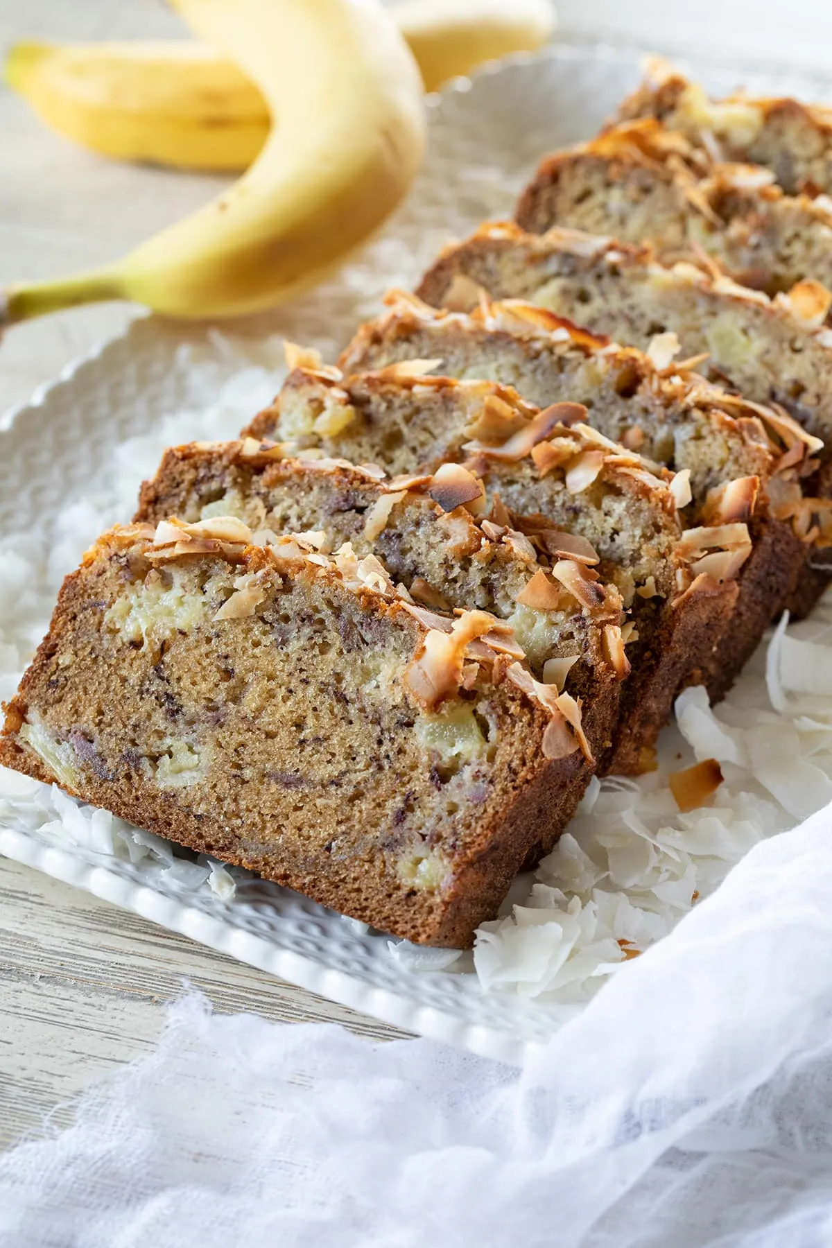 Pineapple Banana Coconut Bread