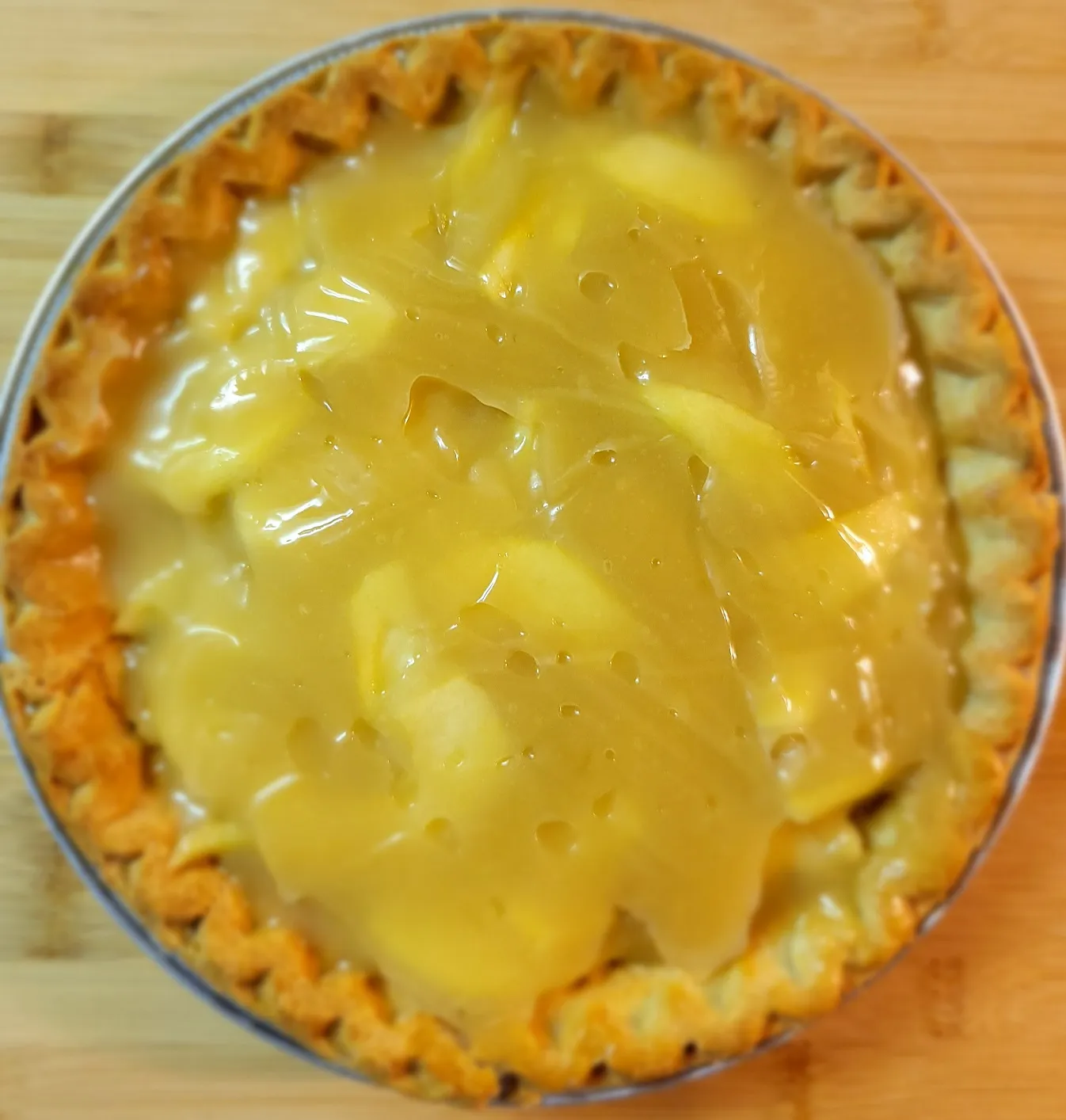 Pineapple Glazed Apple Pie