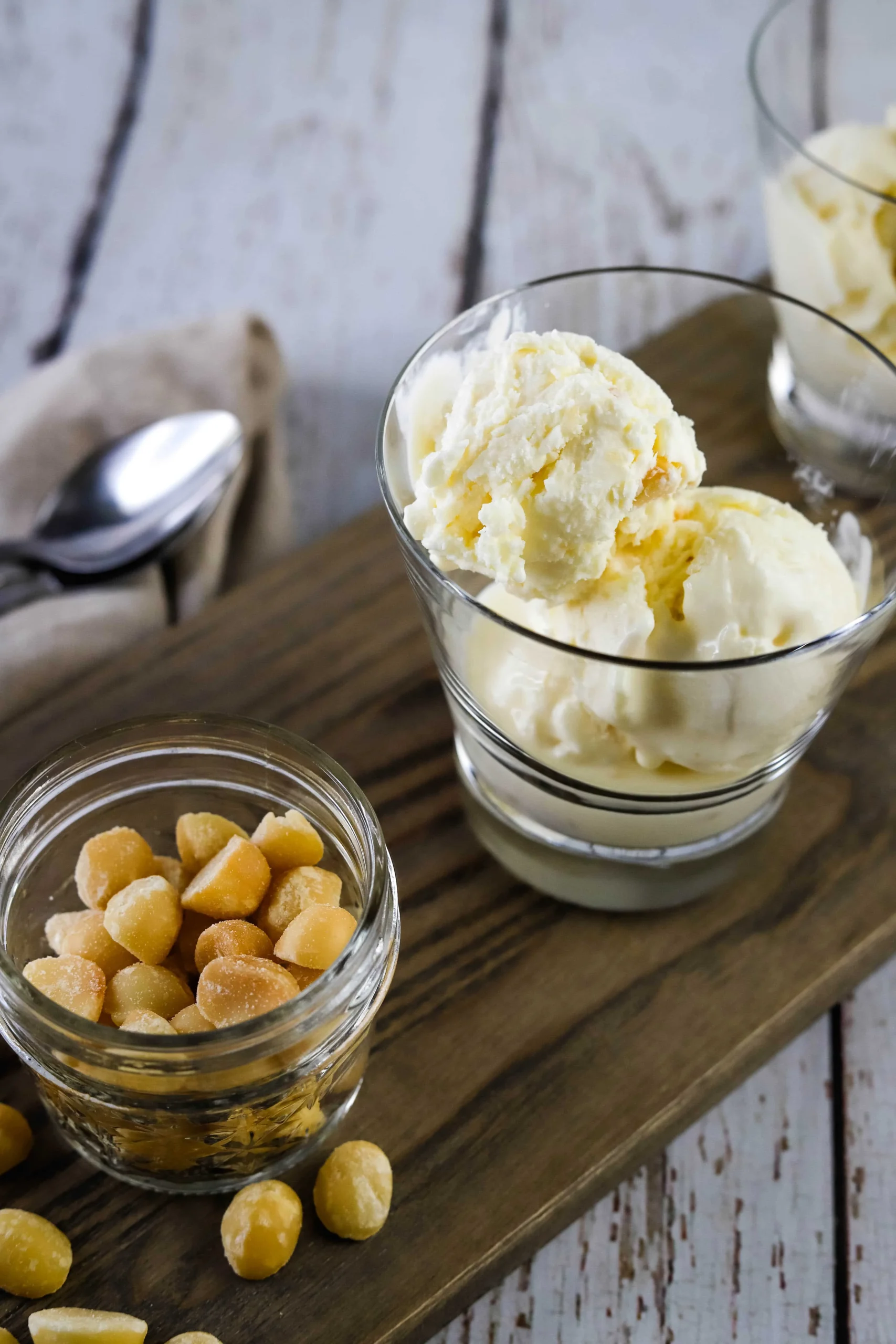 Pineapple Macadamia Nut Ice Cream