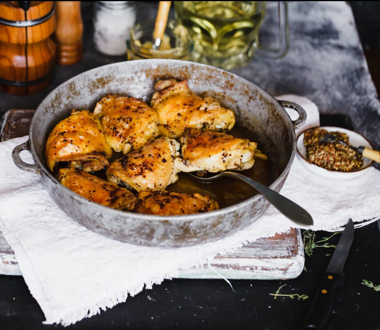 Poached Chicken Breasts with Apples