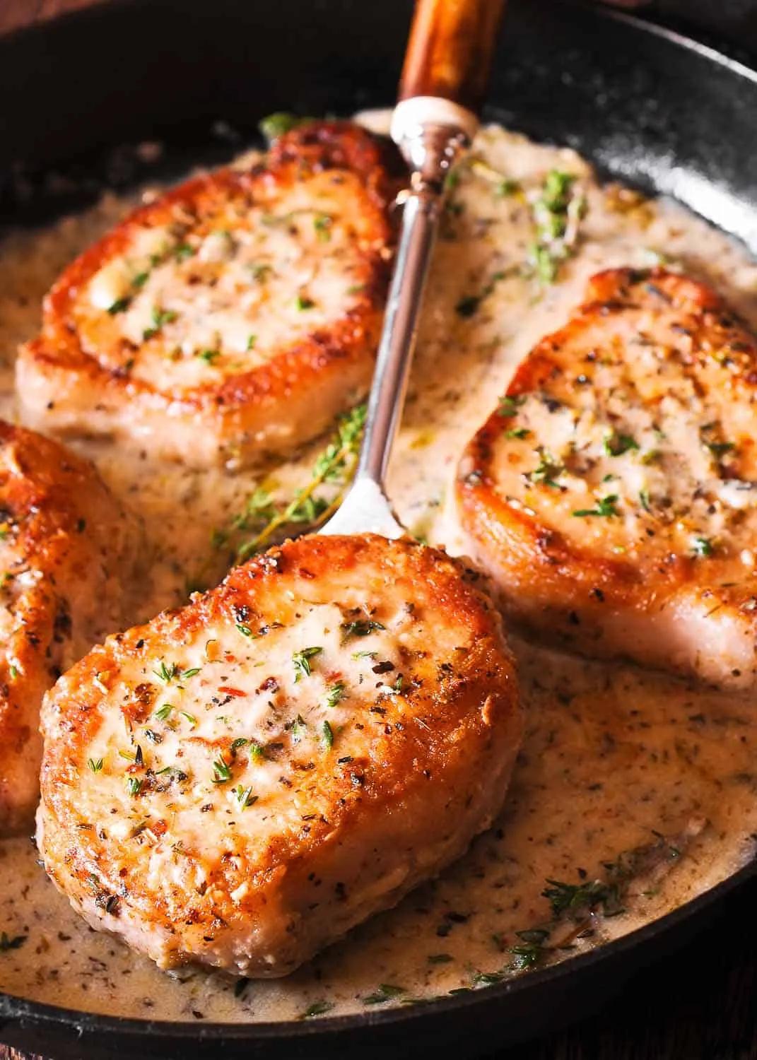 Pork Chops White Wine Cream Sauce