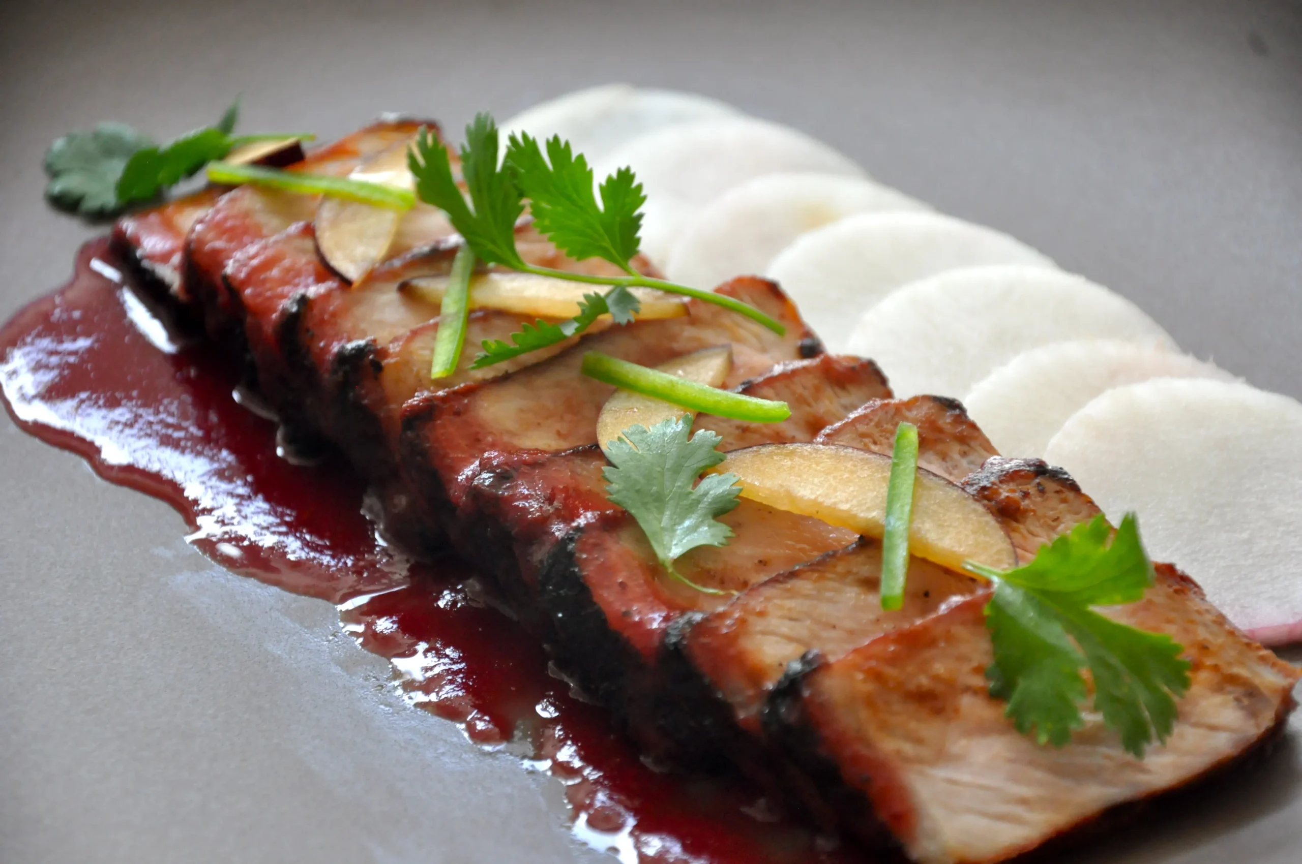 Pork Loin with Plum Sauce