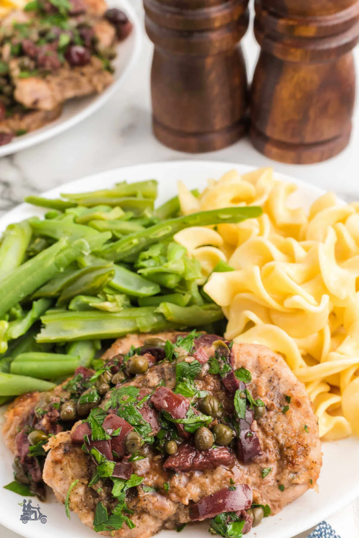 Pork Medallions with Olive Caper Sauce