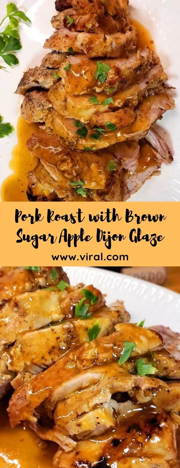Pork Roast with Brown Sugar Apple Dijon Glaze