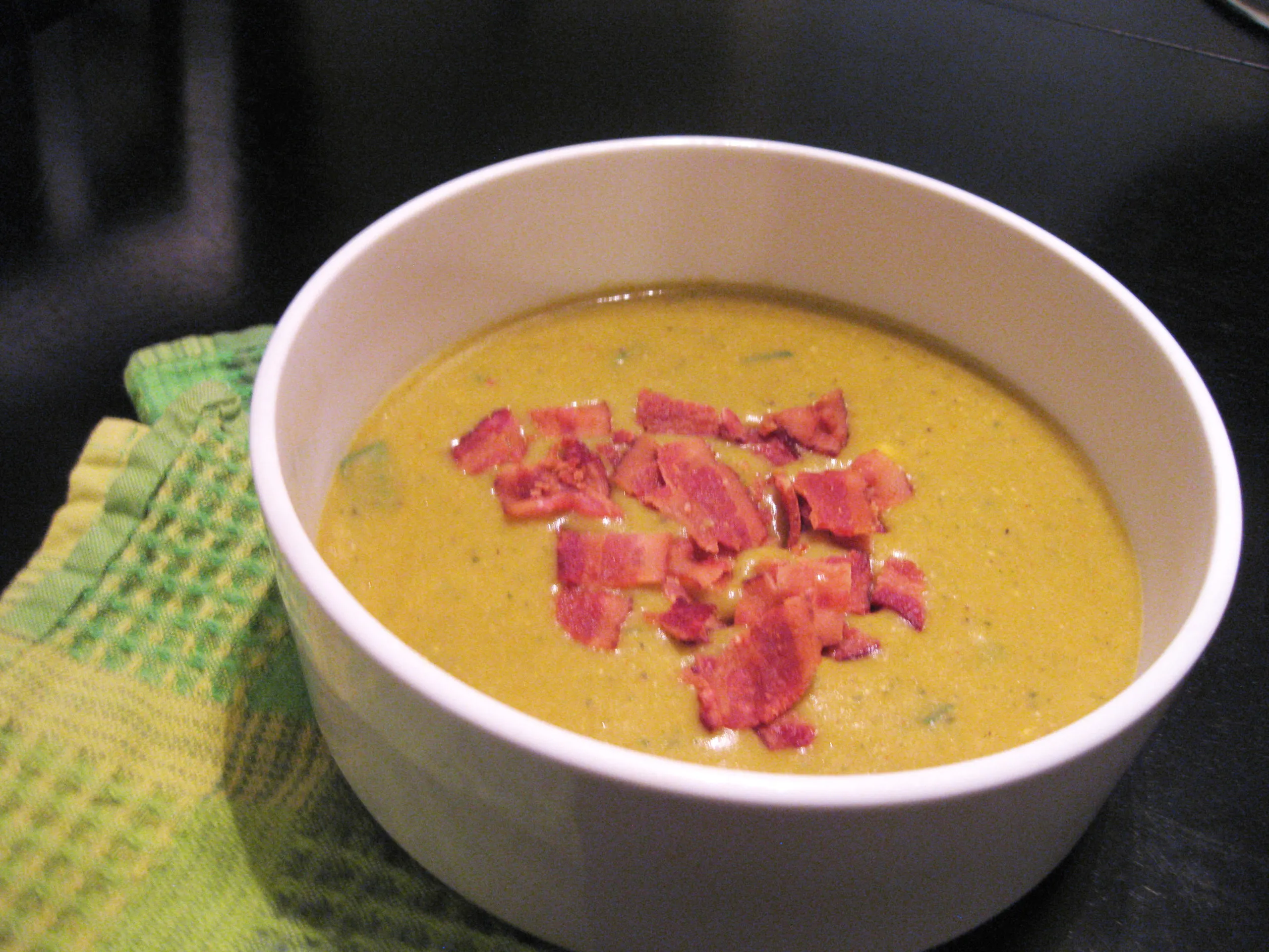 Potato Bacon Poblano Soup