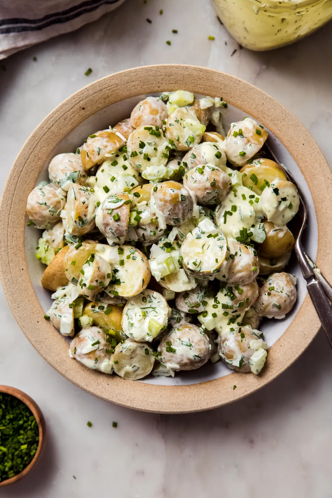 Potato Bread with Sour Cream and Chives
