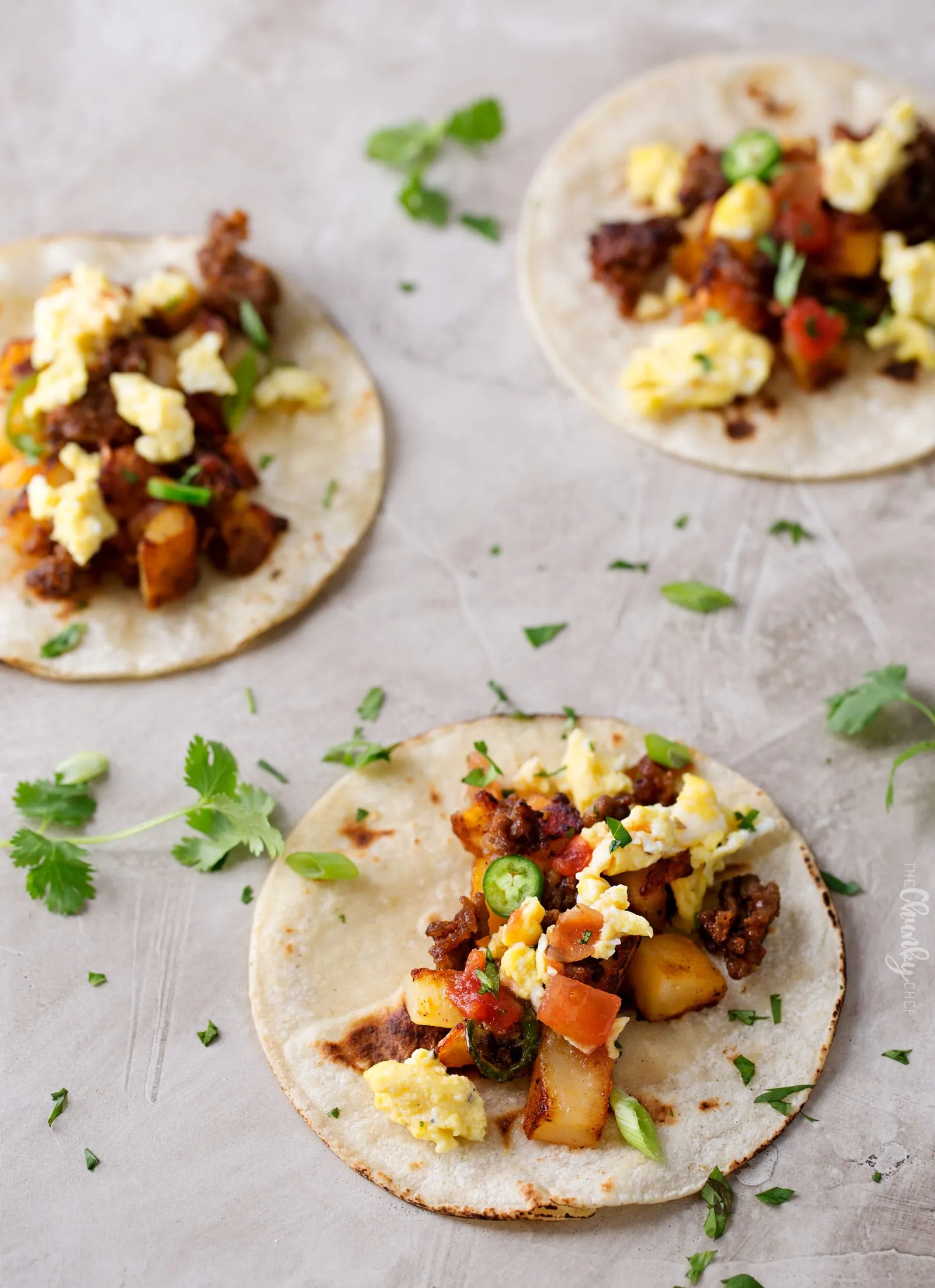 Potato Egg Breakfast Tacos