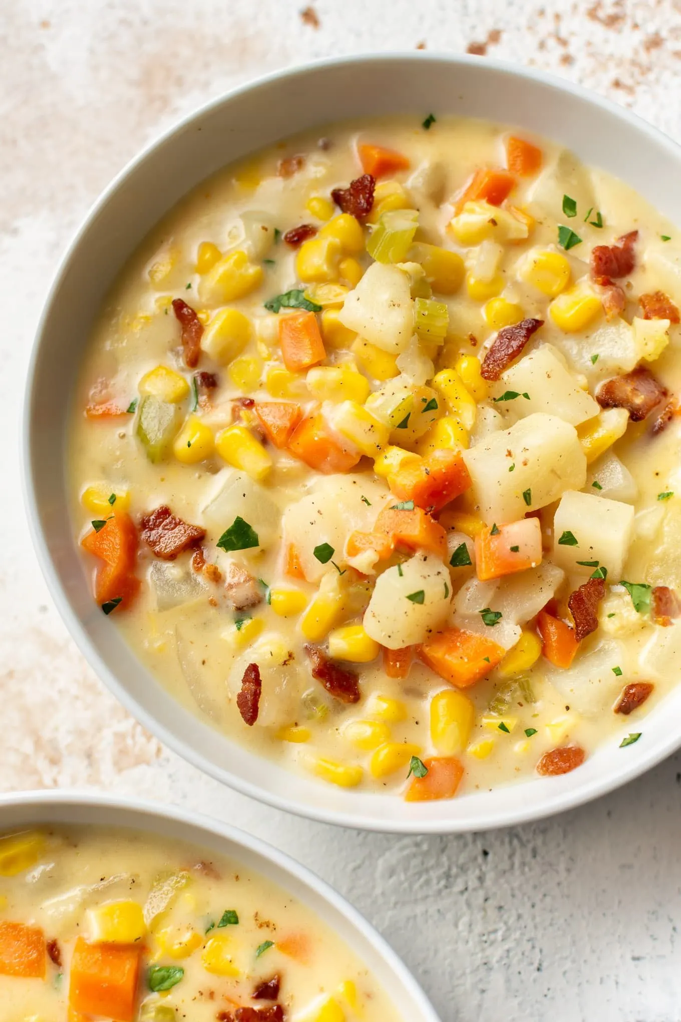 Potato and Double Corn Chowder