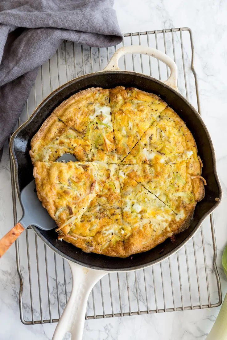 Potato and Leek Frittata - A Christmas Tradition at GBS