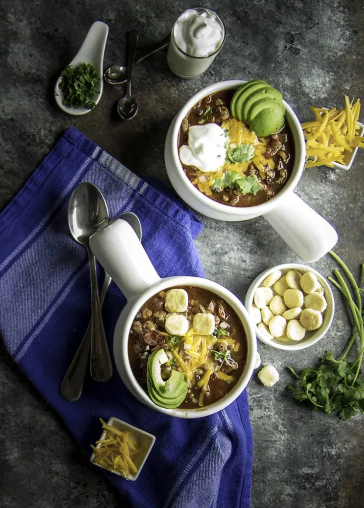 Pressure Cooker Turkey and Bacon Chili