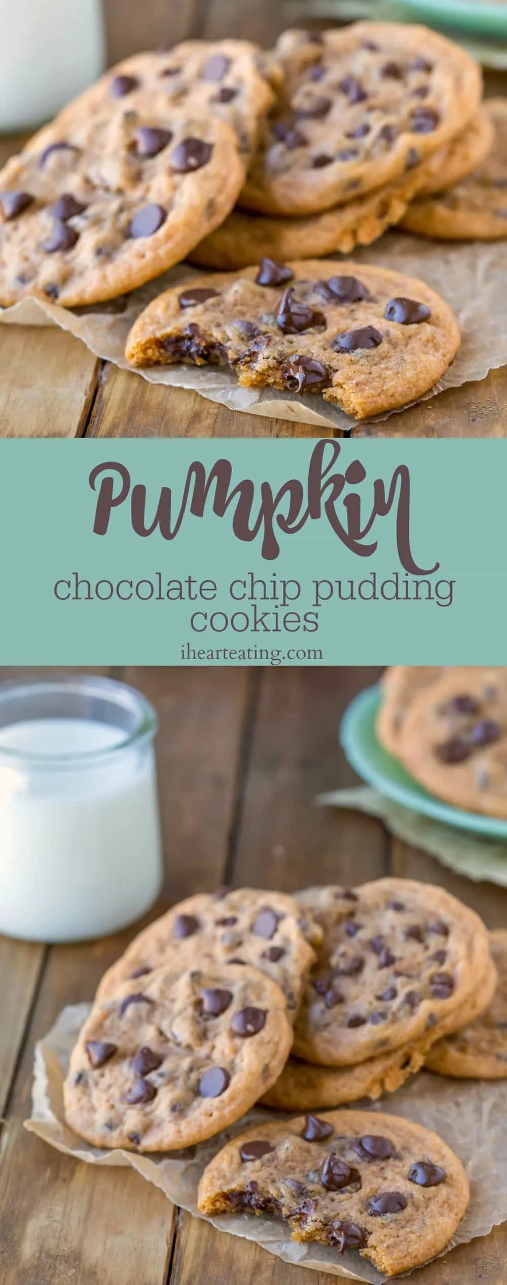 Pudding Mix Pumpkin Chocolate Chip Cookies