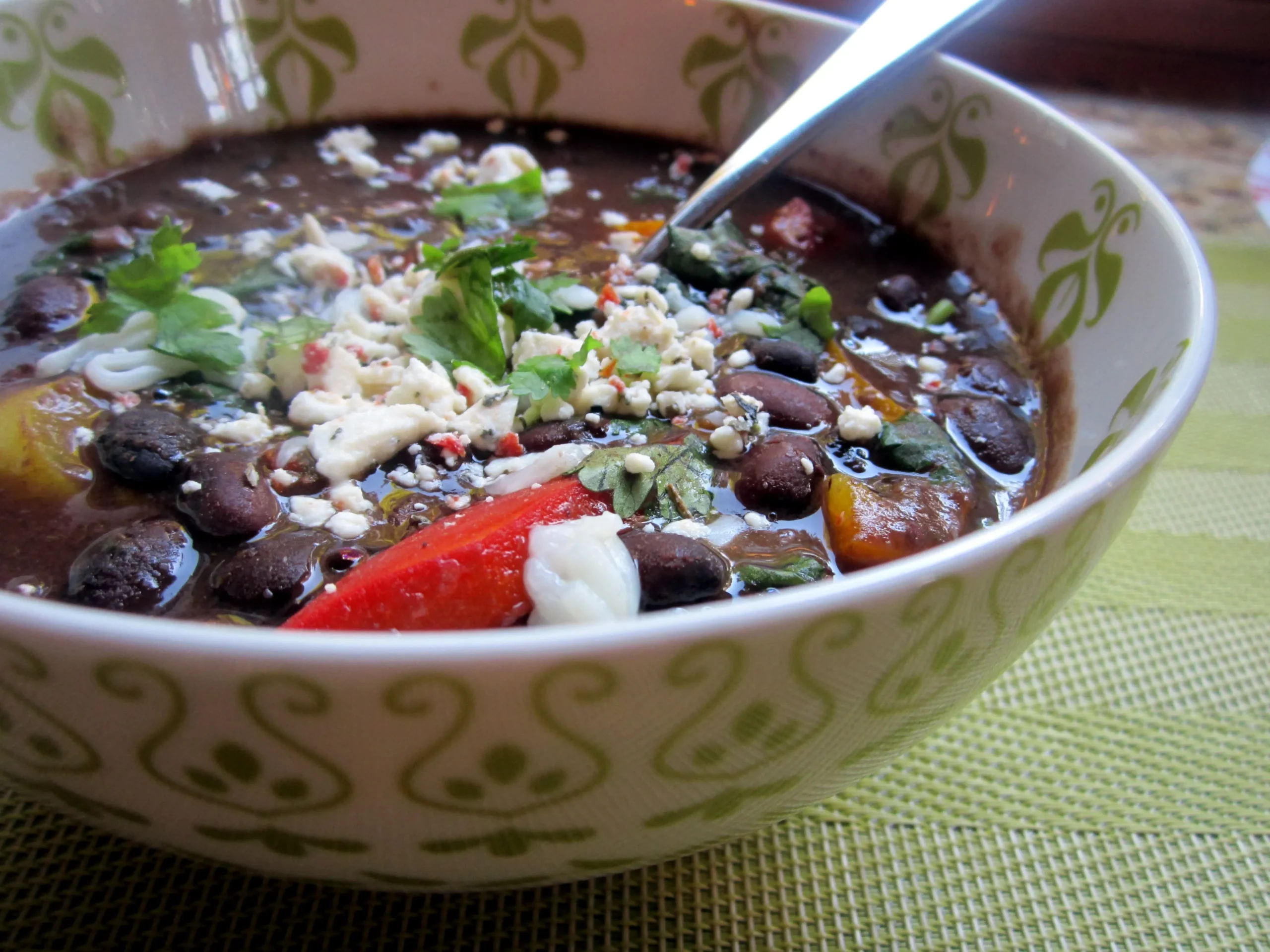 Puerto Rican Black Bean Soup