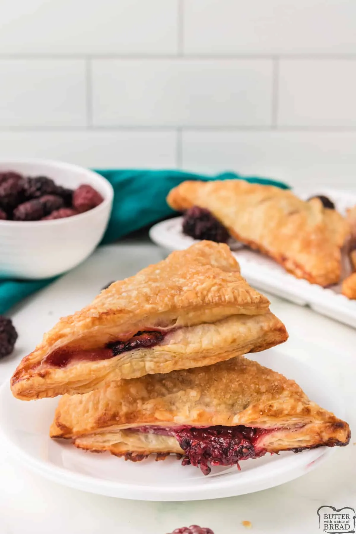 Puff Pastry Blackberry Turnovers