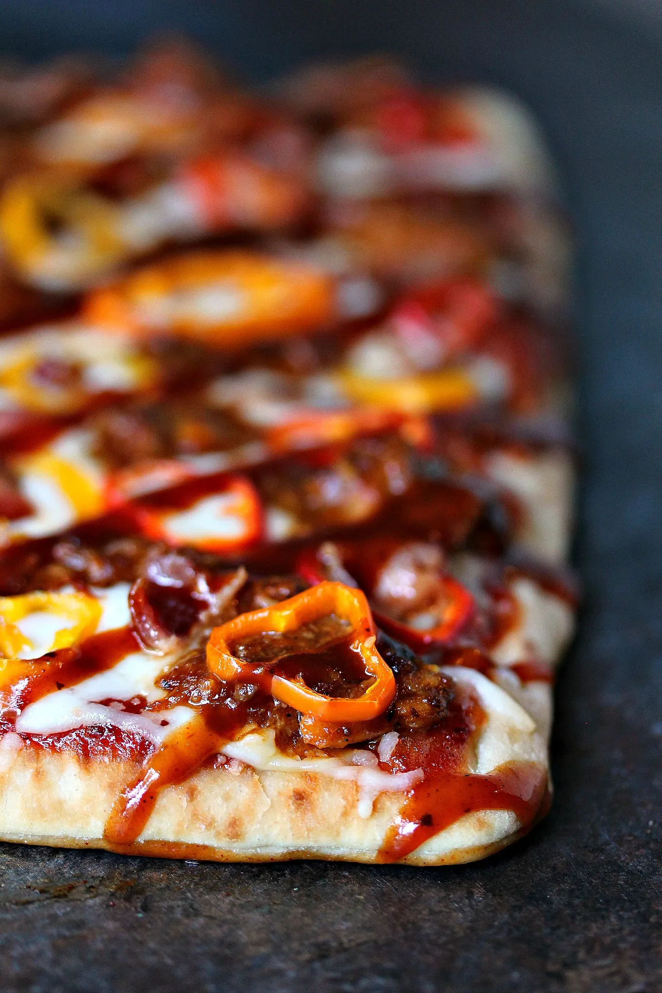 Pulled Pork Pizza Flatbread