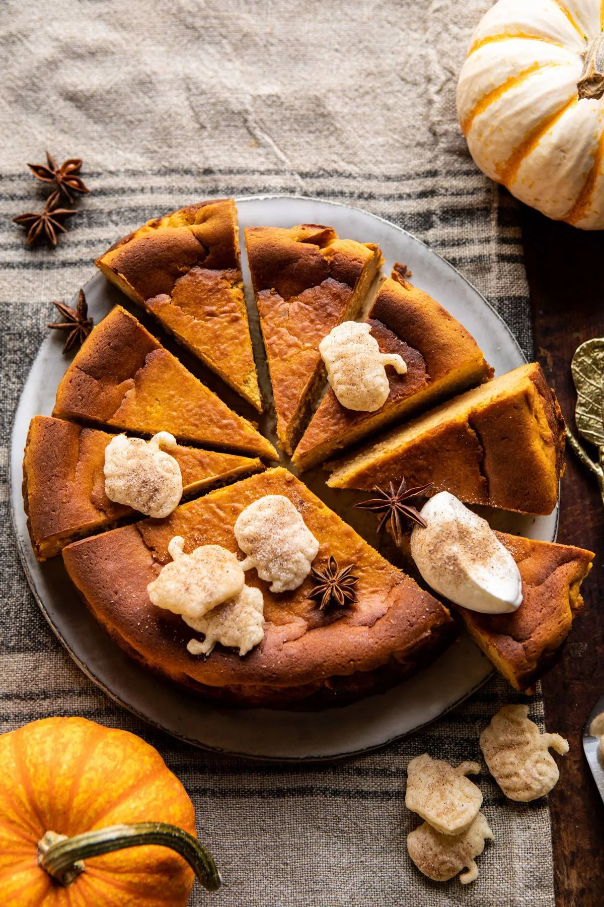 Pumpkin Basque Cheesecake