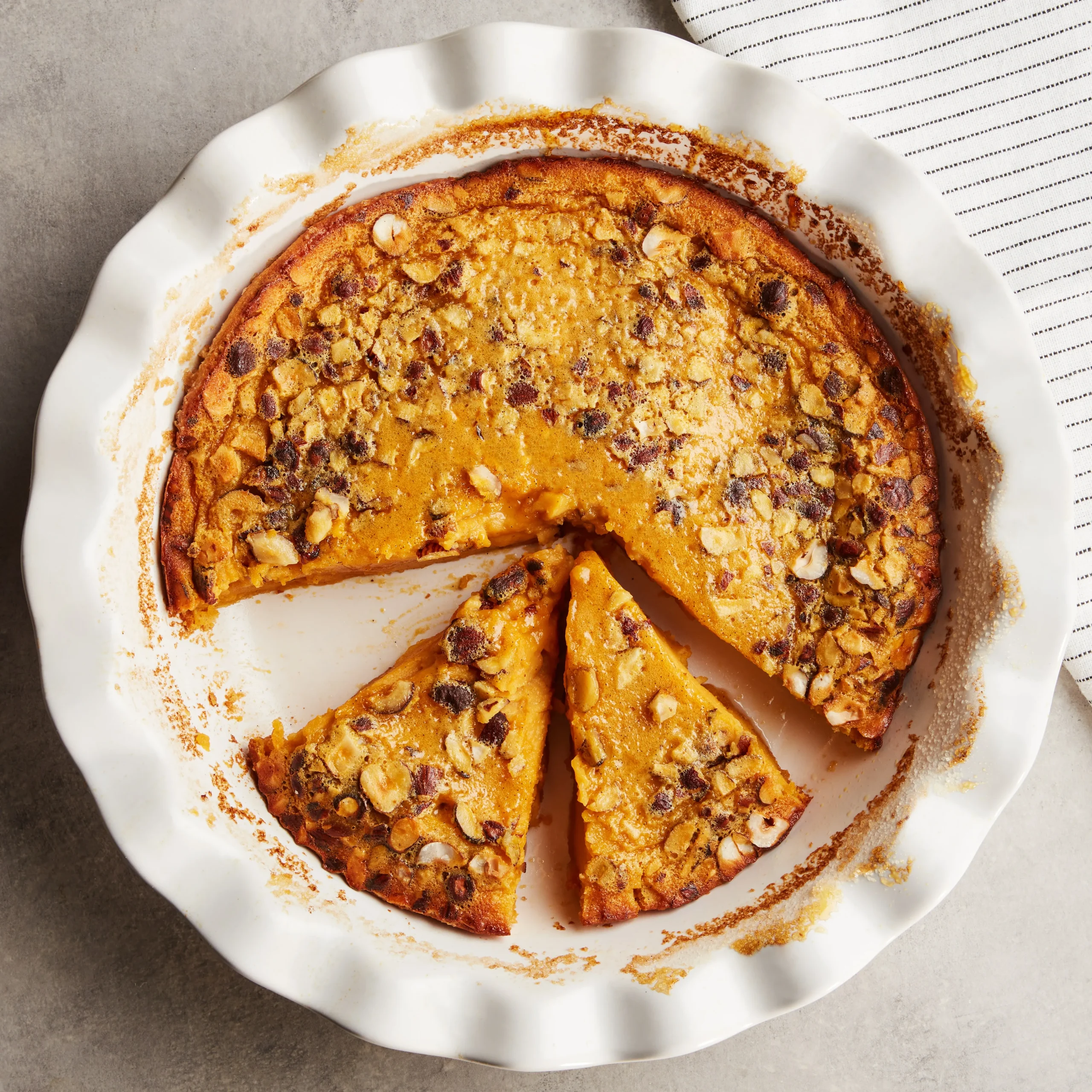 Pumpkin Hazelnut Flaugnarde Clafoutis