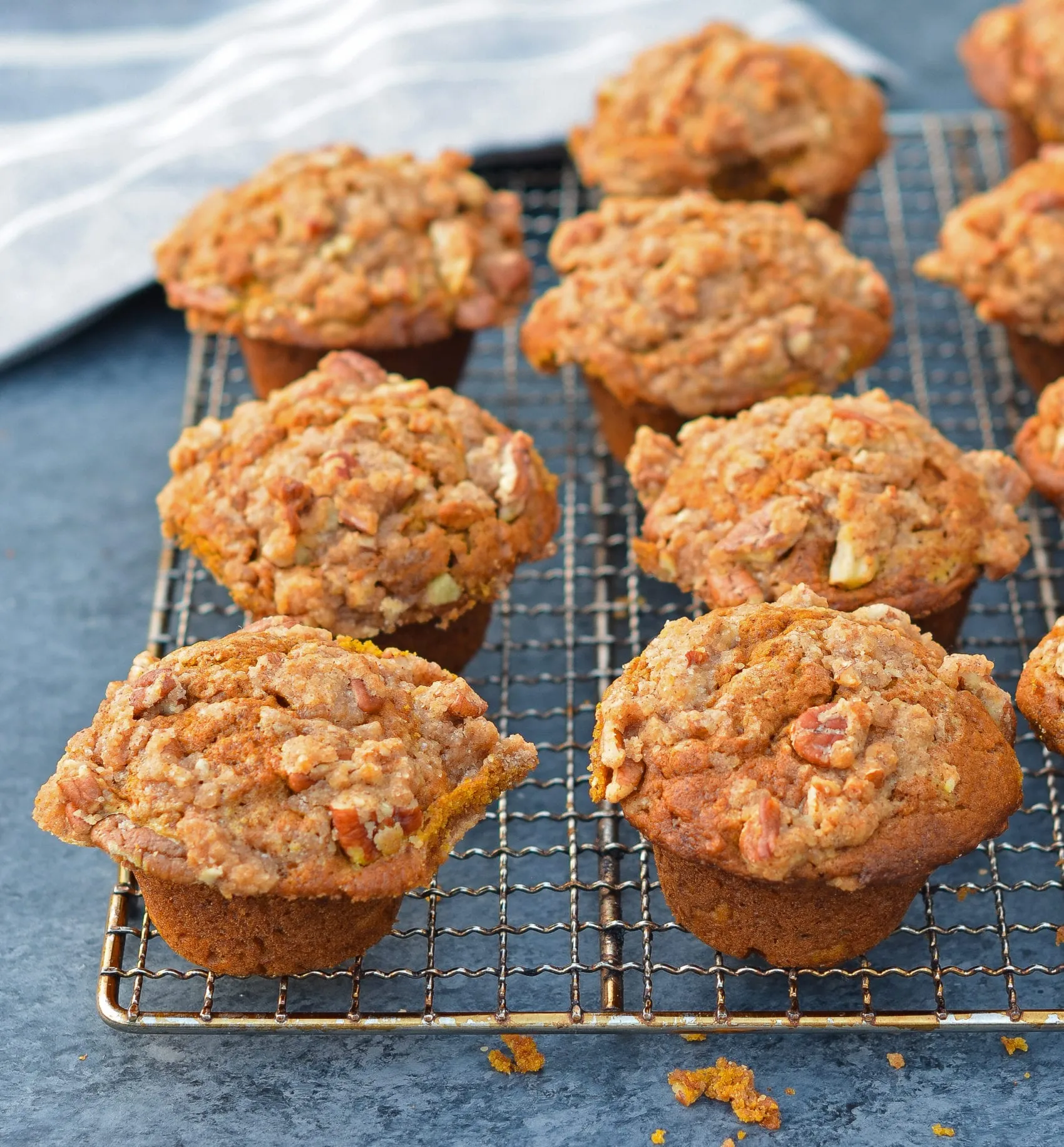 Pumpkin Muffins with Streusel Topping