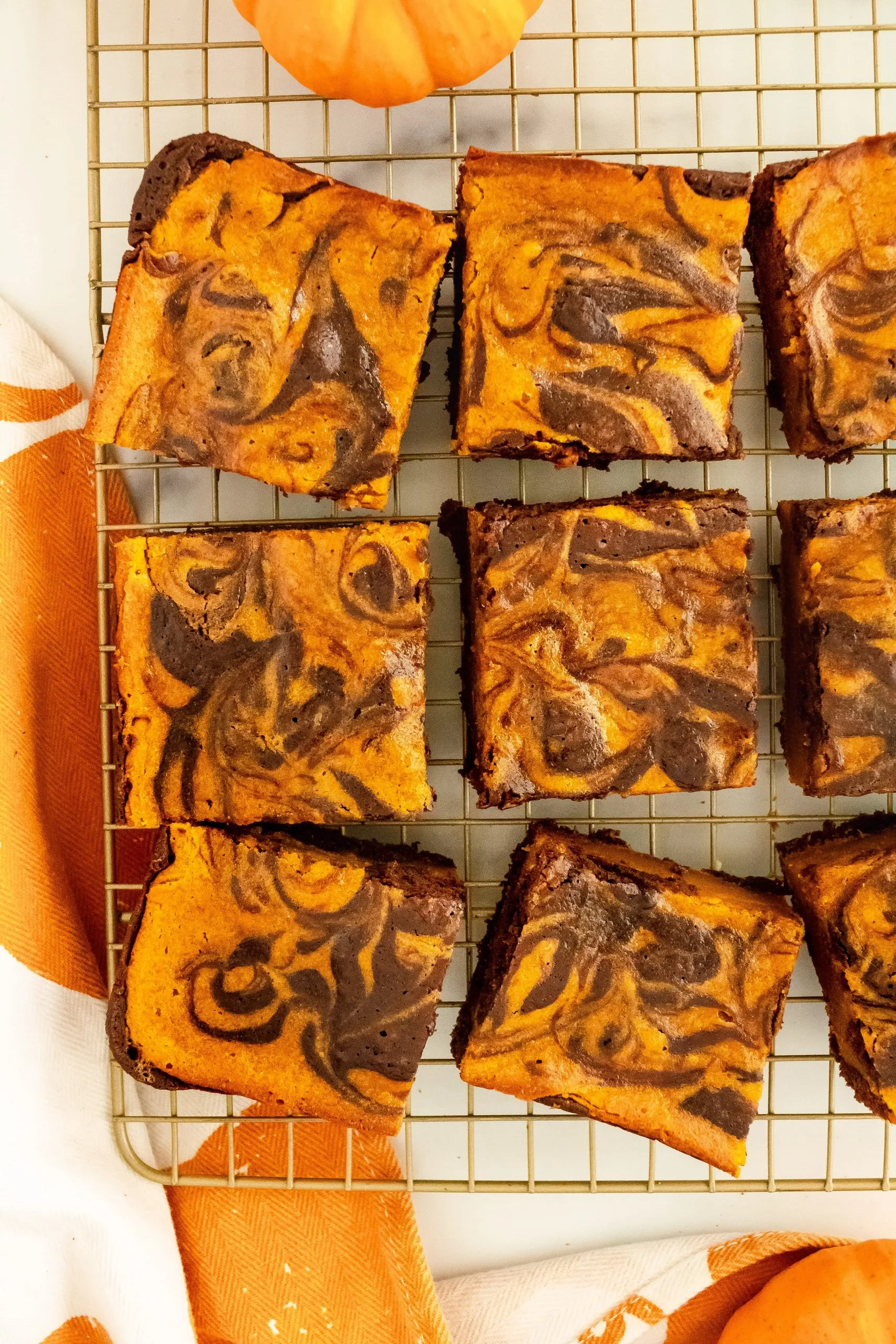 Pumpkin Pie Swirl Brownies