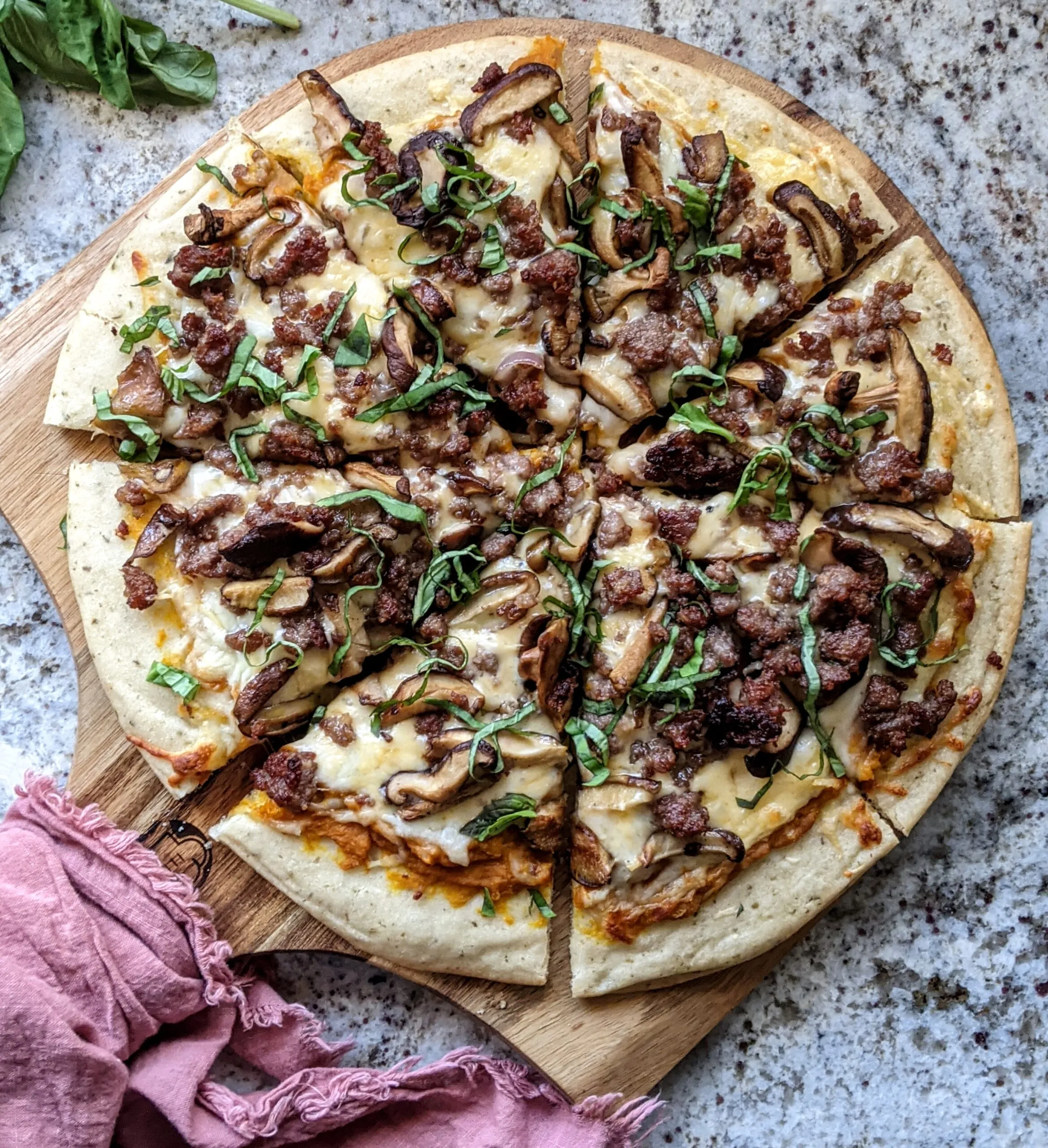 Pumpkin Sauce Pizza Keto Gluten Free