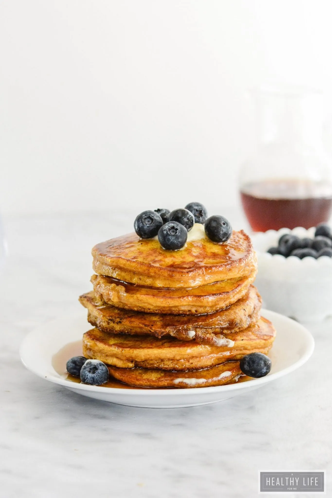 Pumpkin Spice Paleo Pancakes