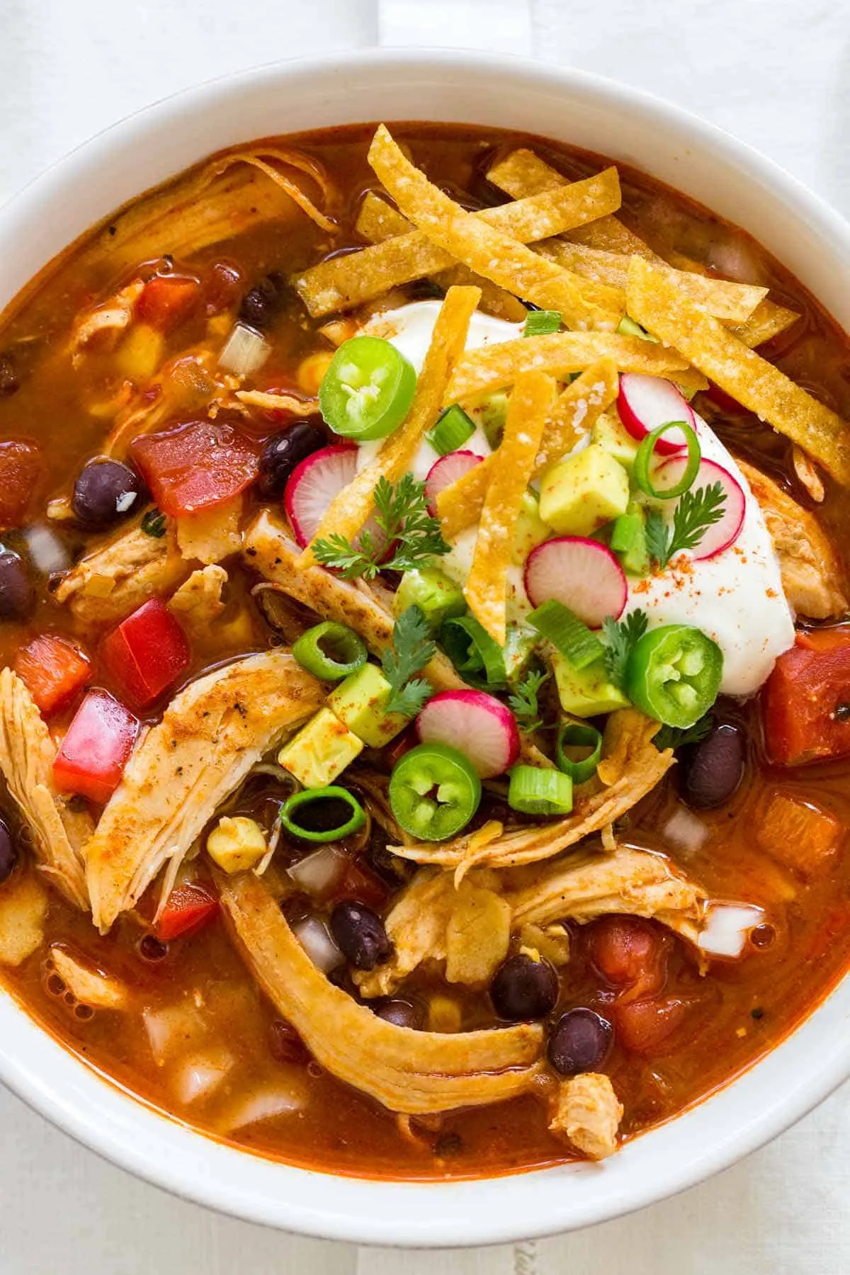 Quick Chicken Tortilla Soup