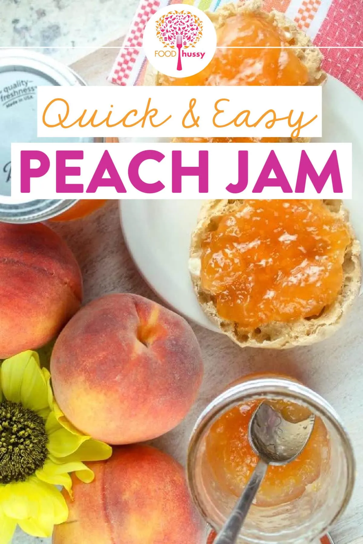 Quick Easy Peach Jam