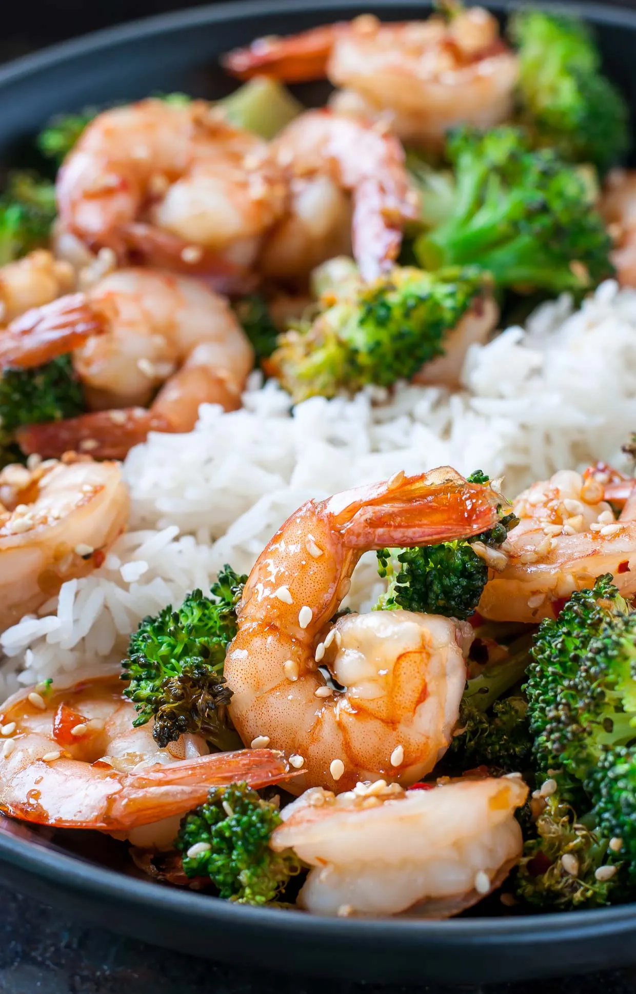 Quick Honey Garlic Shrimp and Broccoli